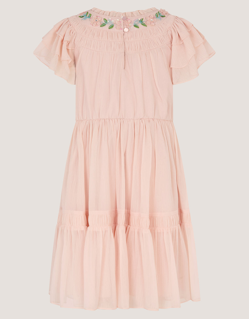 HALJINA - CARMEN EMB NECKLINE DRESS