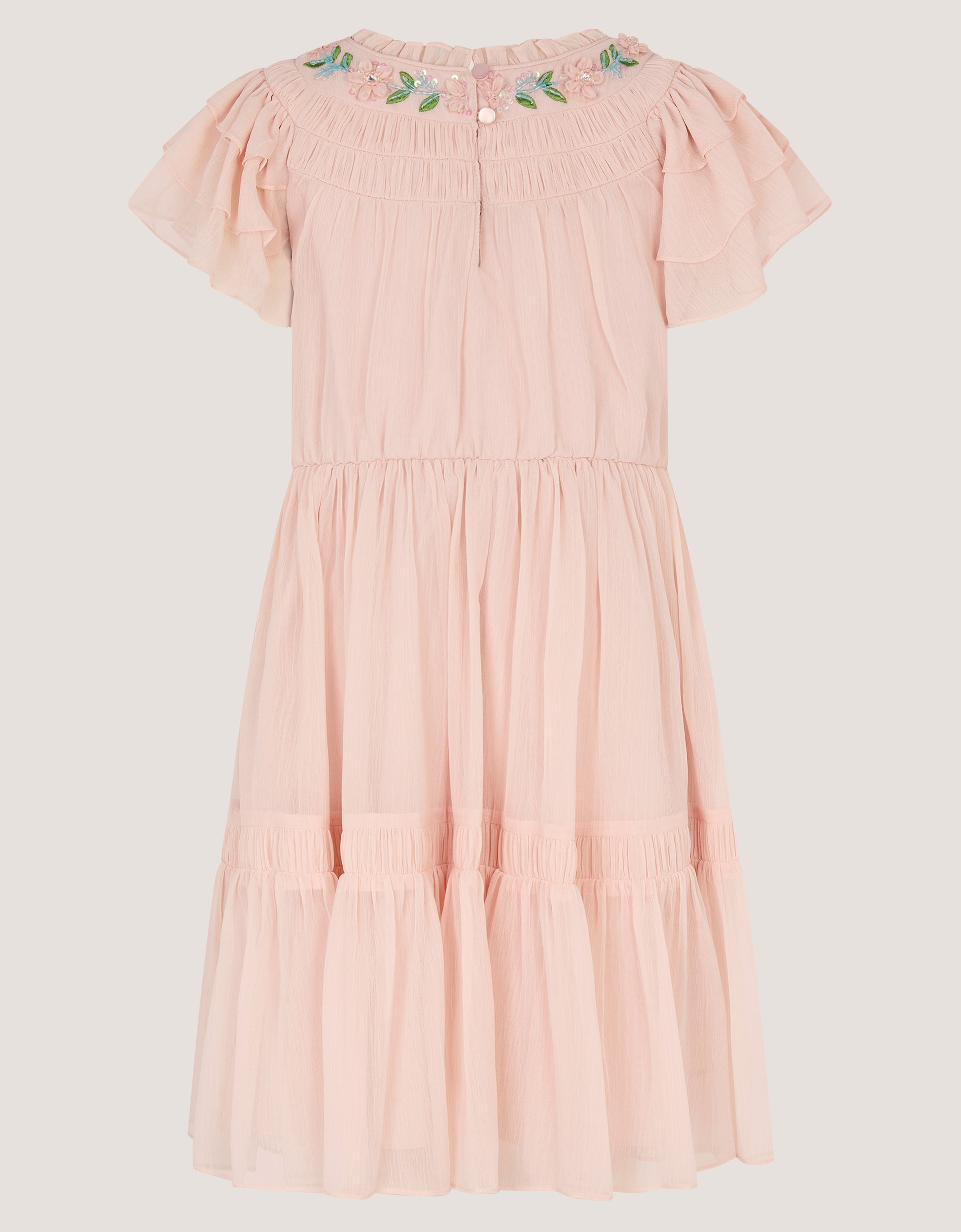 HALJINA - CARMEN EMB NECKLINE DRESS