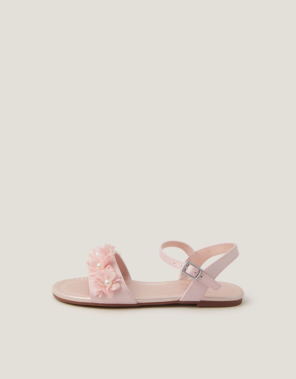 SANDALE - PEARLY POM FLOWER SANDAL