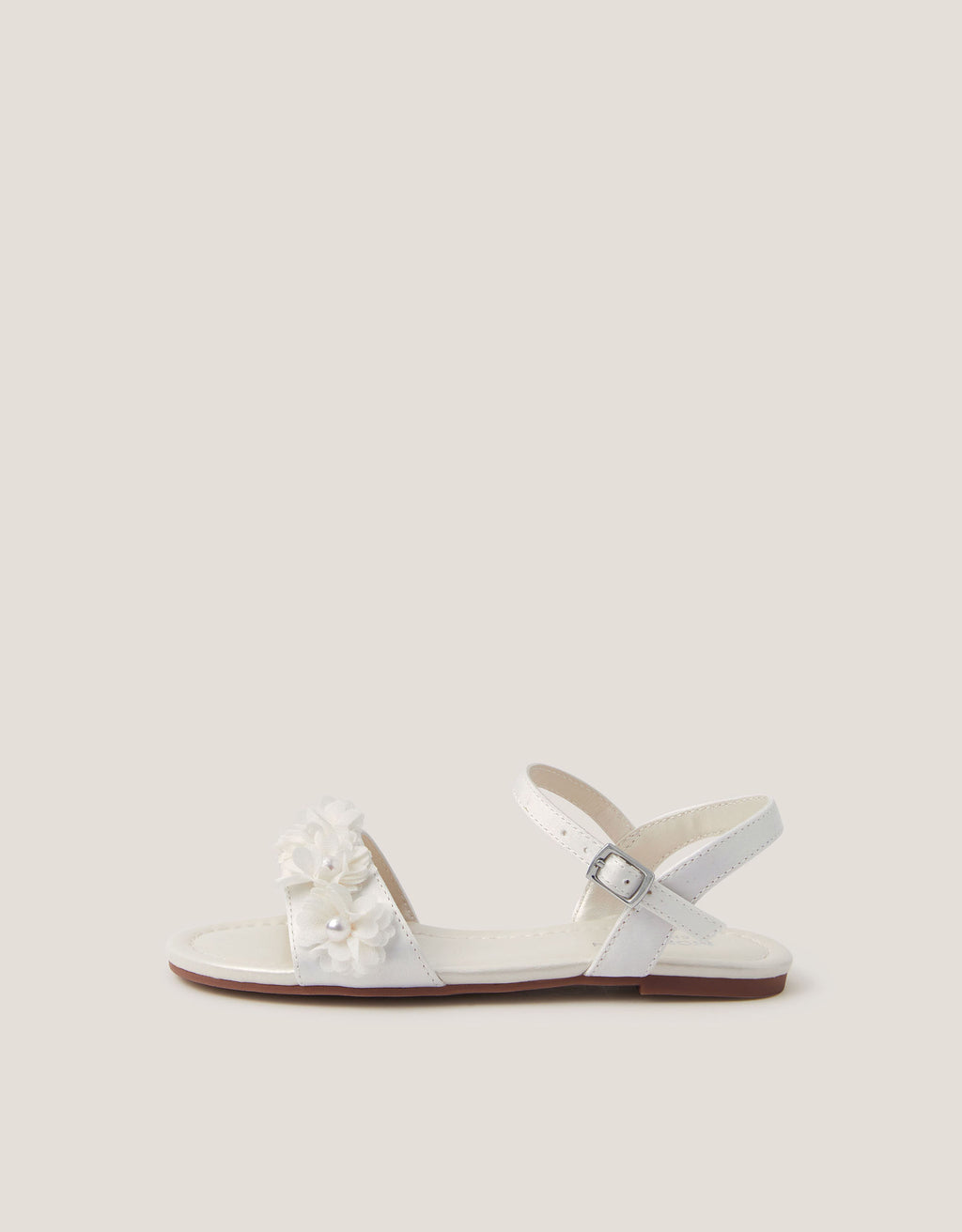 SANDALE - PEARLY POM FLOWER SANDAL
