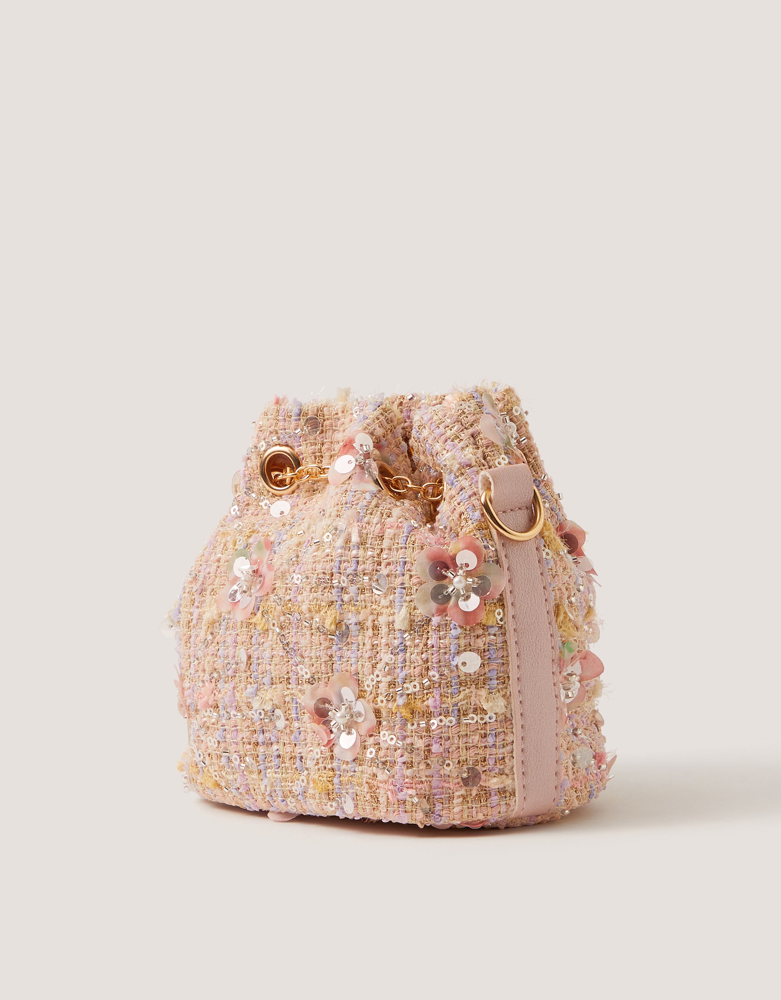 TORBA - SEQUIN BOUCLE POUCH