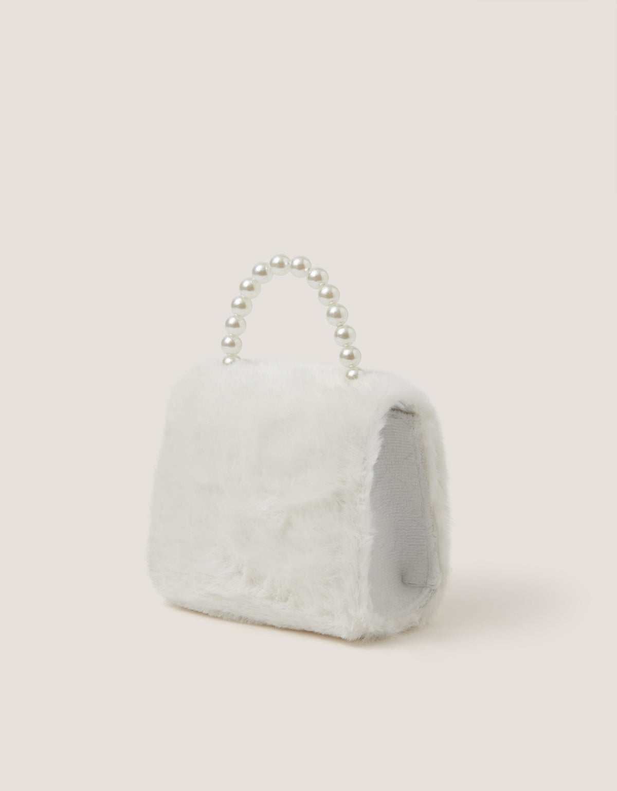 TORBA - FLUFFY PEARL BOW BAG