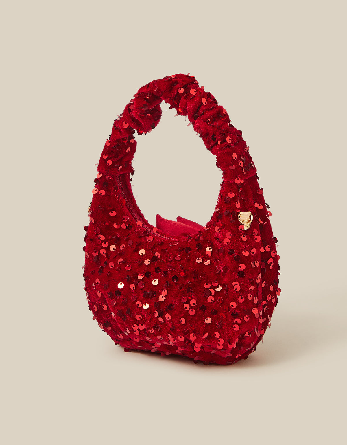 TORBA - SEQUIN VELVET SLOUCH BAG