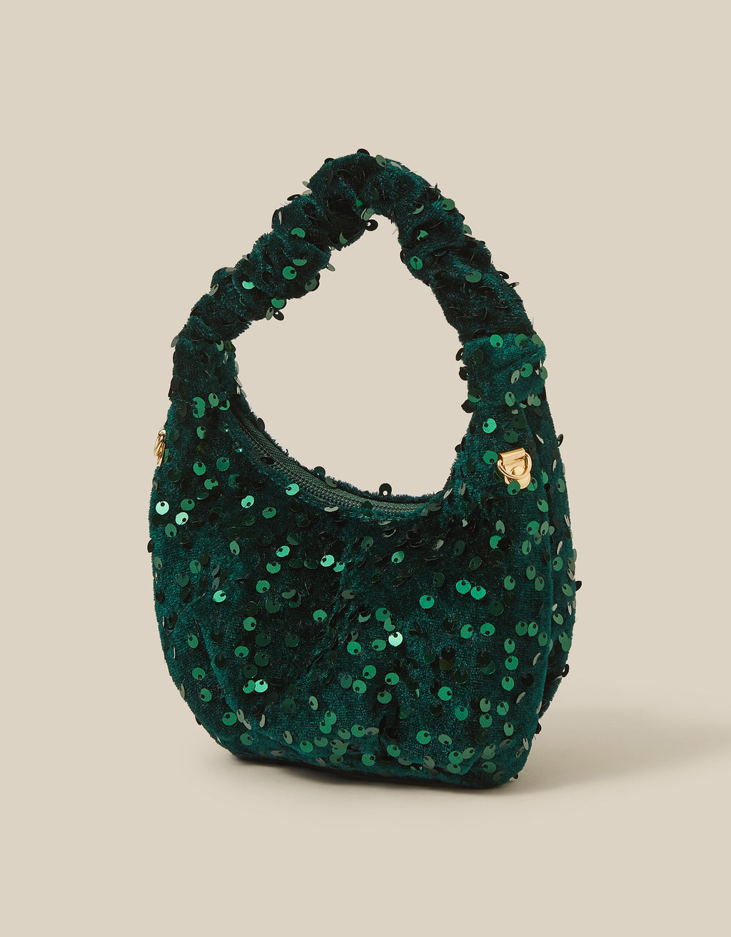TORBA - SEQUIN VELVET SLOUCH BAG