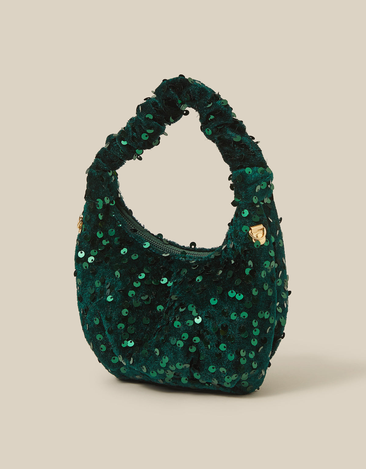 TORBA - SEQUIN VELVET SLOUCH BAG