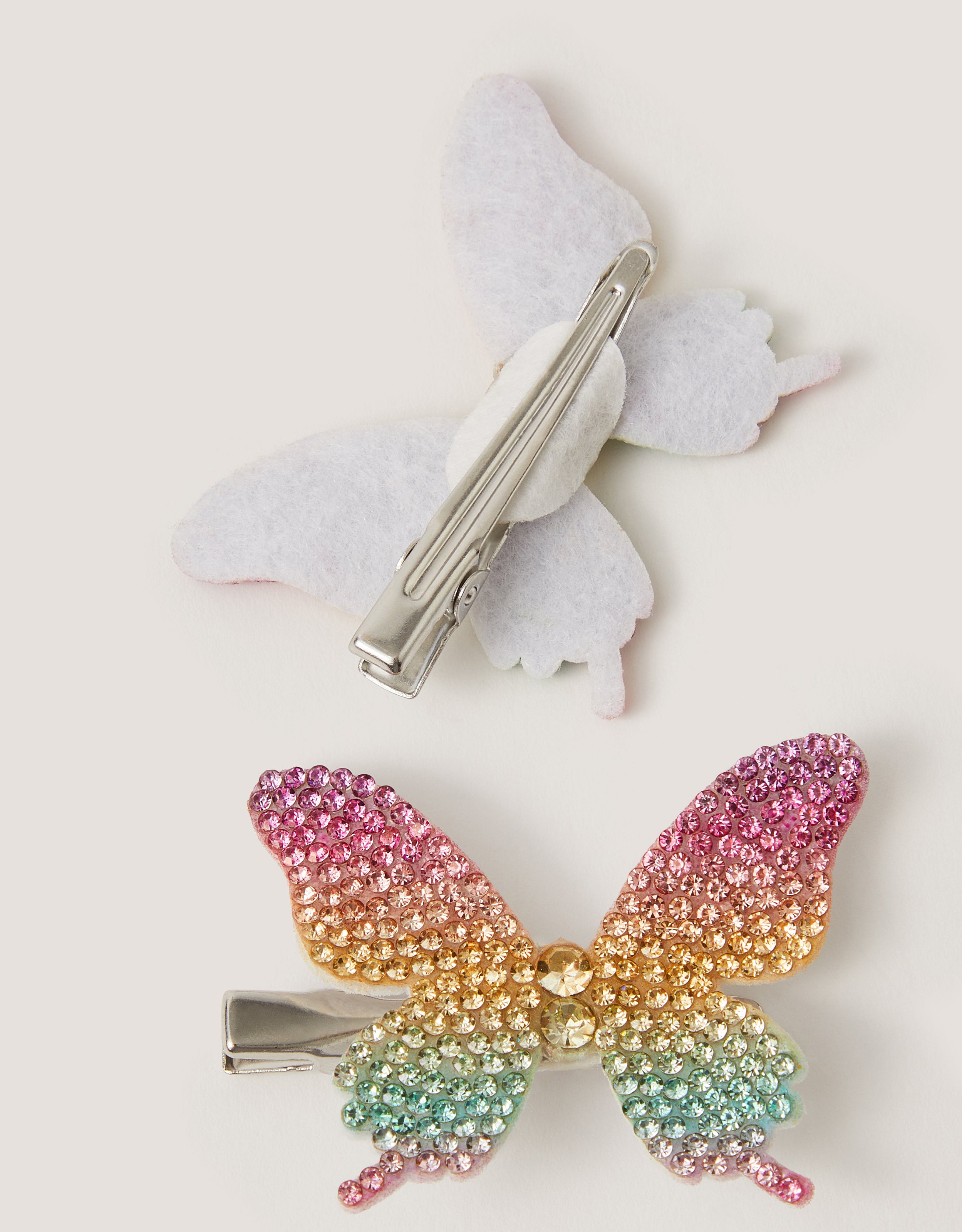 SET ŠNALA ZA KOSU - 2PK RAINBOW BUTRFLY CLIPS
