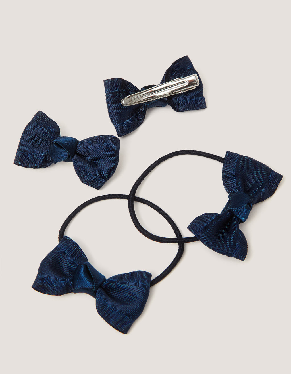 SET AKSESOARA - SCHOOL RUFLE BOW HAIR SET