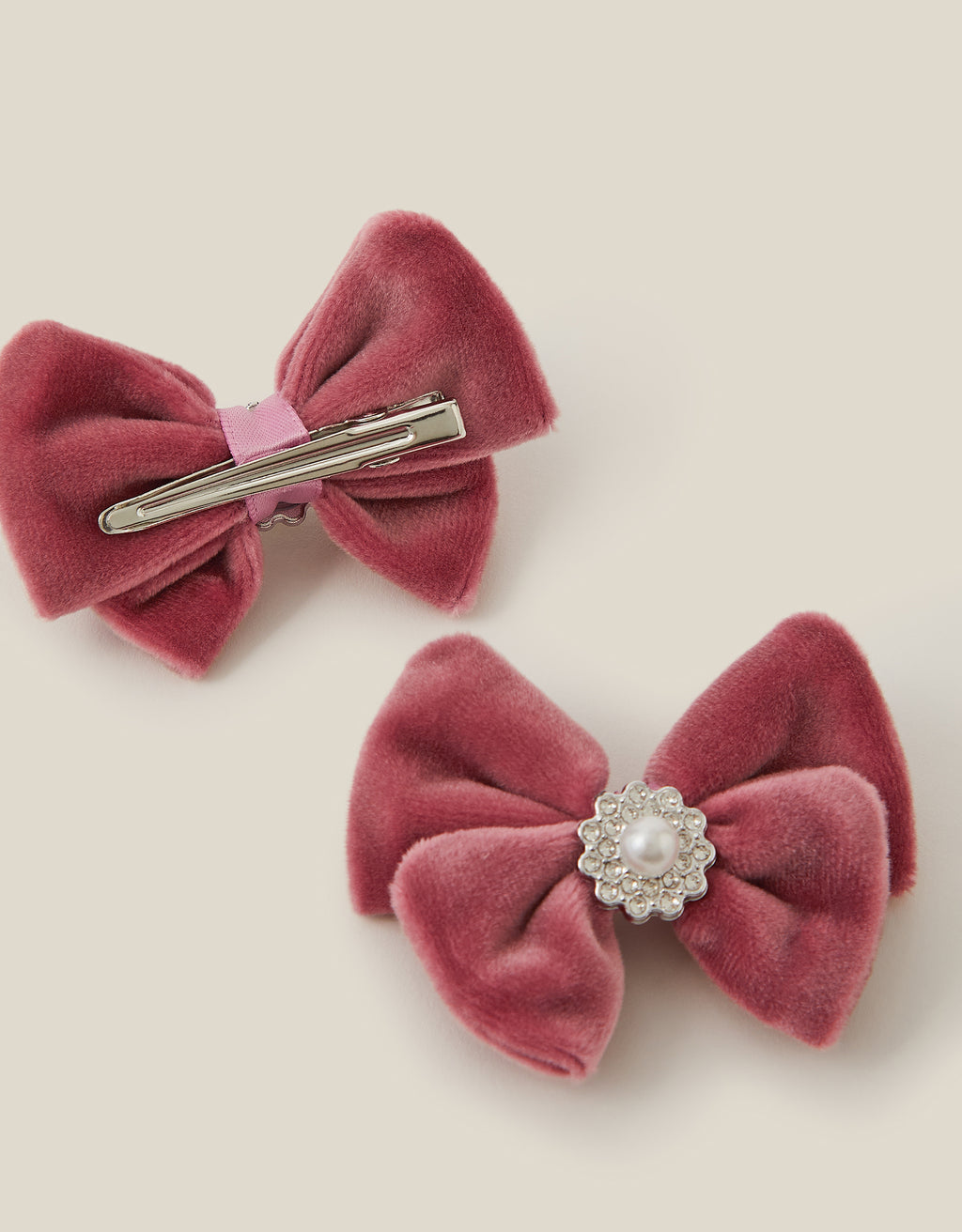 SET ŠNALA ZA KOSU - 2PK DIAMANTE BOW CLIPS
