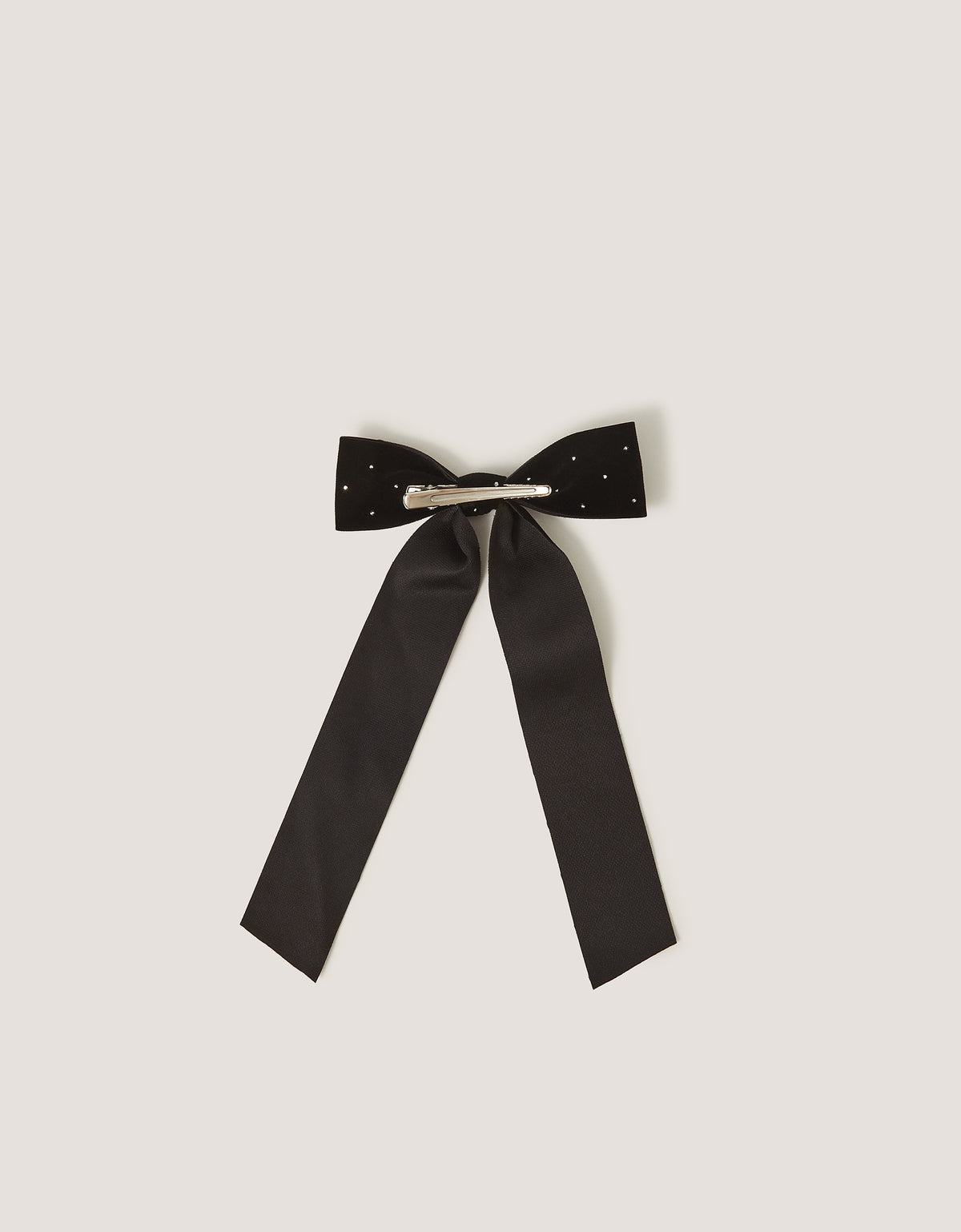 SNALA ZA KOSU - VELVET STUD BOW CLIP