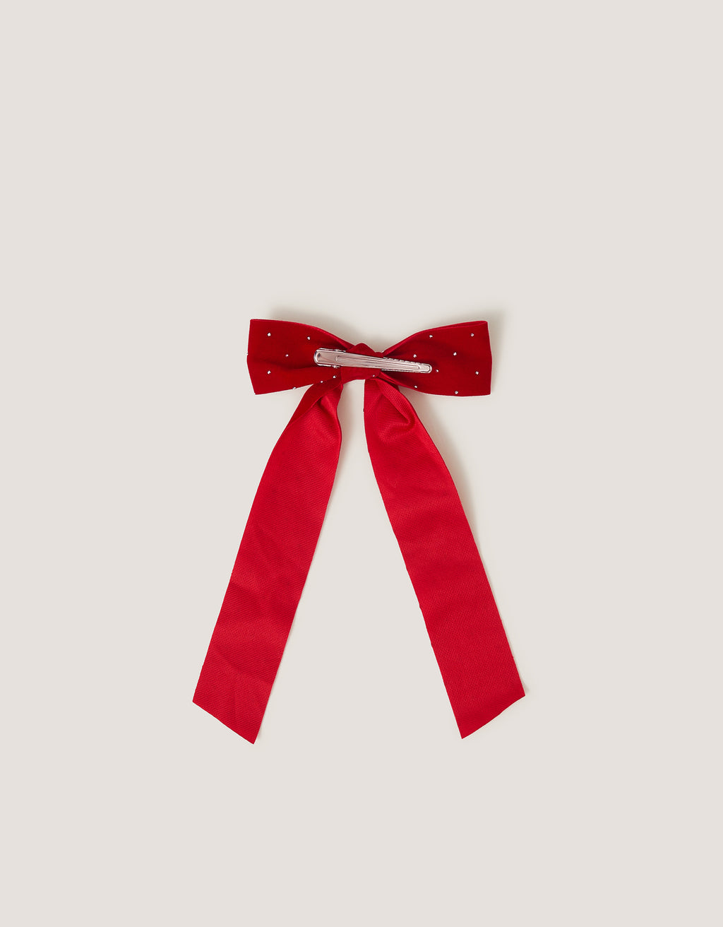 SNALA ZA KOSU - VELVET STUD BOW CLIP