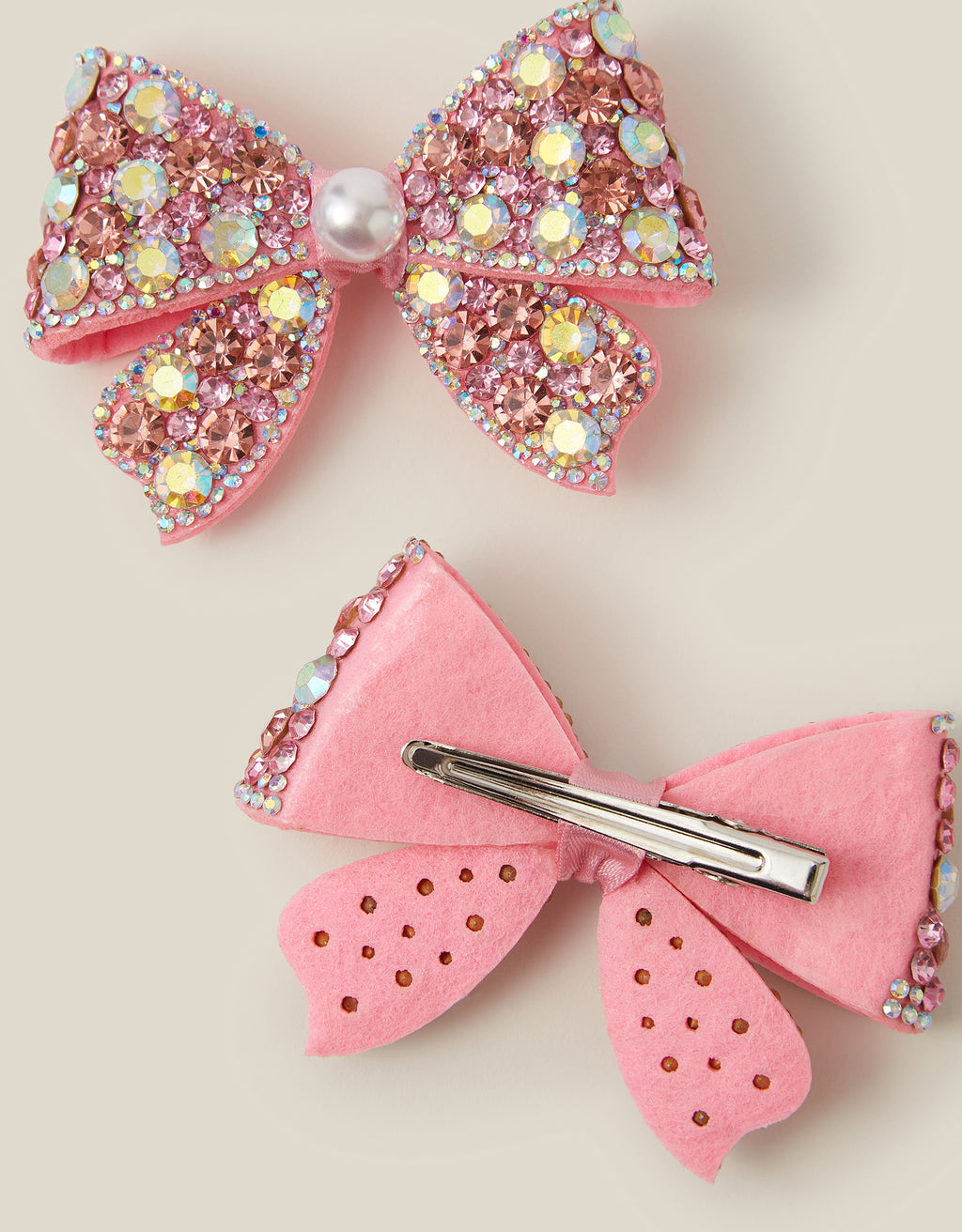 SET ŠNALA ZA KOSU - 2PK FROSTED BOW CLIPS