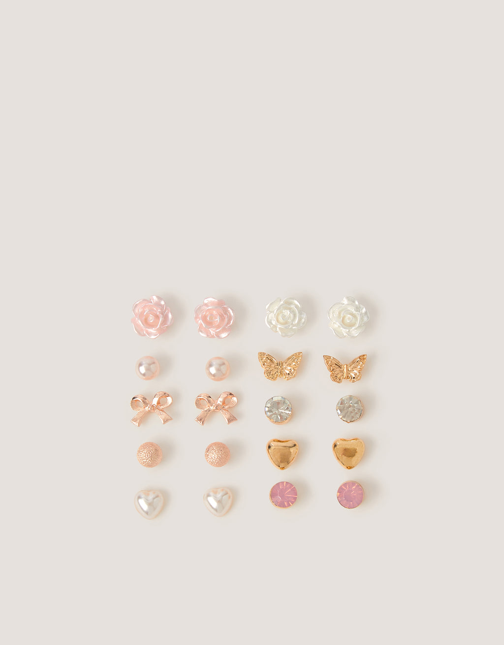 SET MINDJUSA - 10PK HEART SET EARRINGS