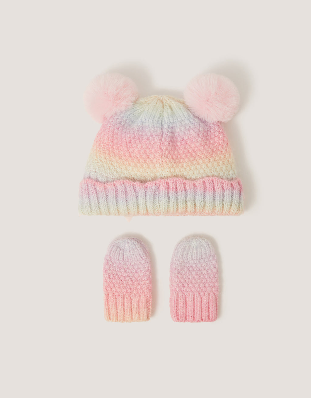 SET KAPA I RUKAVICE - BBY OMBR CABL HAT & MITT