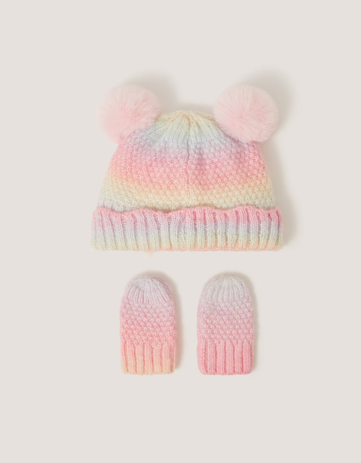 SET KAPA I RUKAVICE - BBY OMBR CABL HAT & MITT
