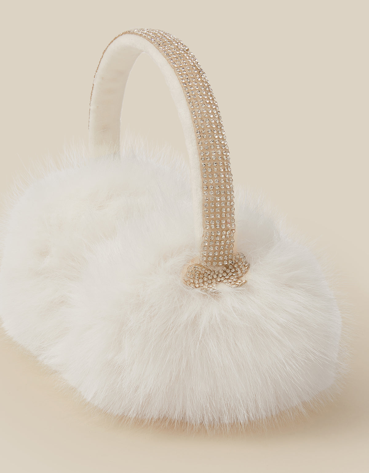 GREJACI ZA USI - DIAMONTE IVORY EARMUFFS