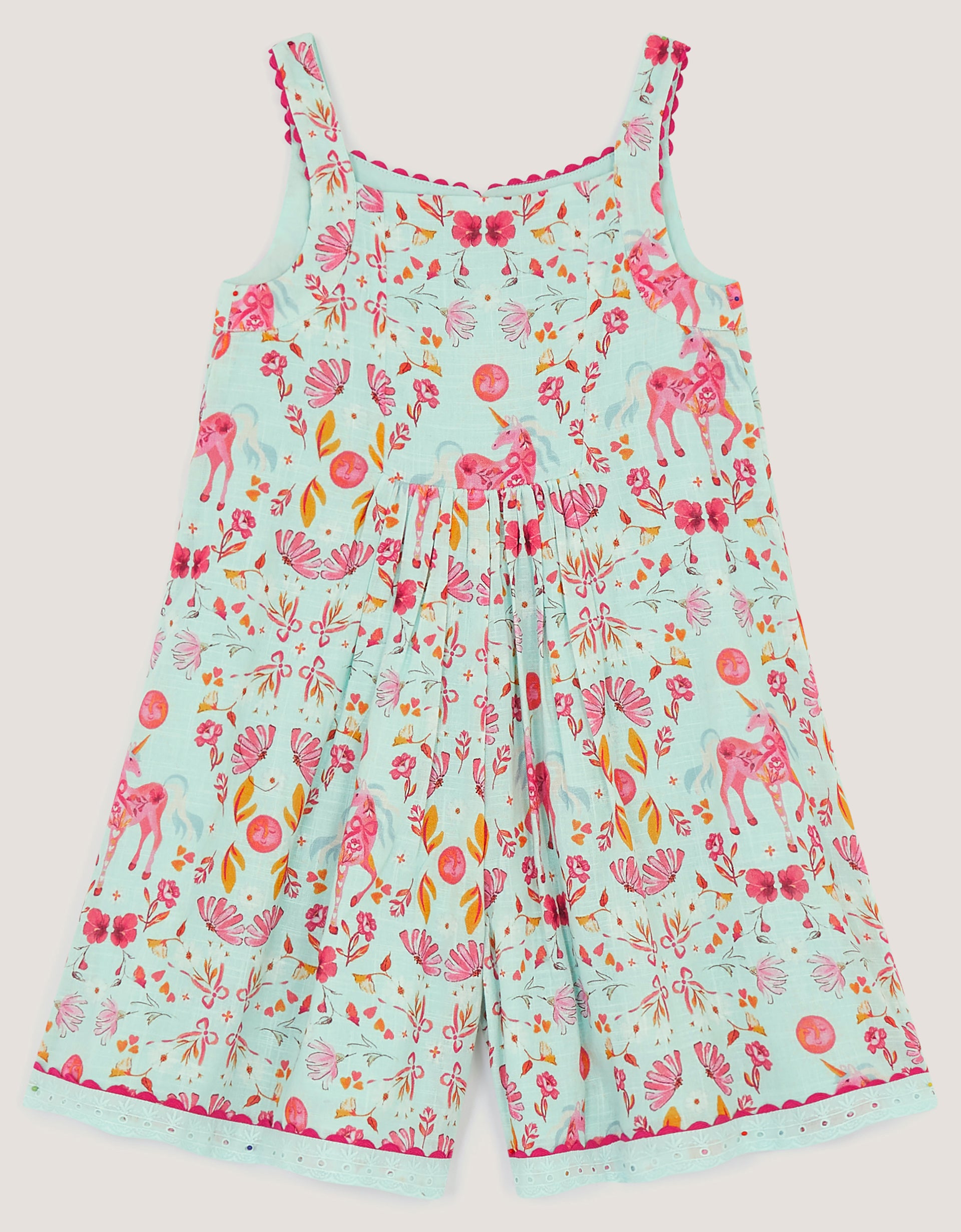 HALJINA - BLUE HORSE PRINT SLUB CUL