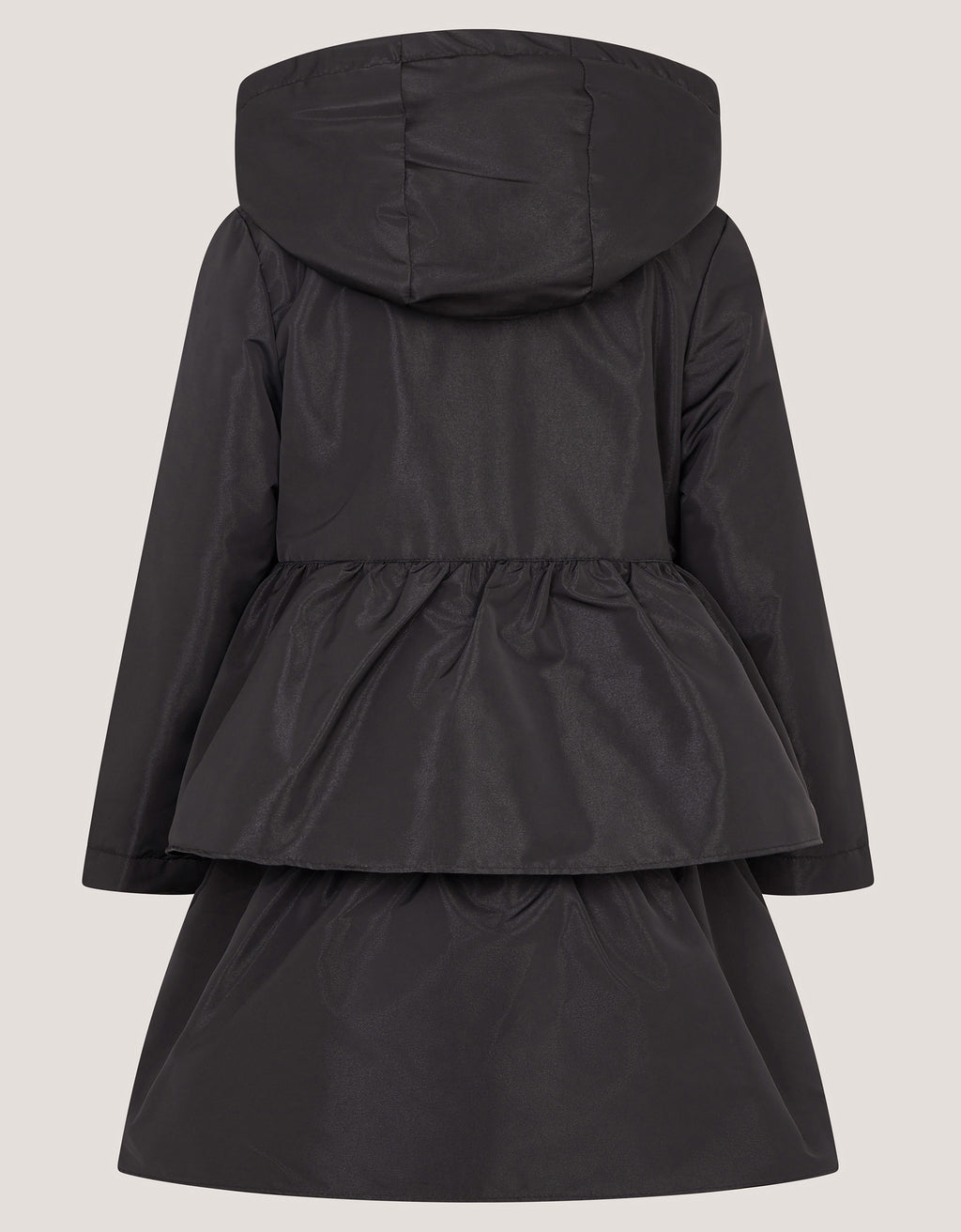 JAKNA - BLACK BOW RUFFLE LW RAINM