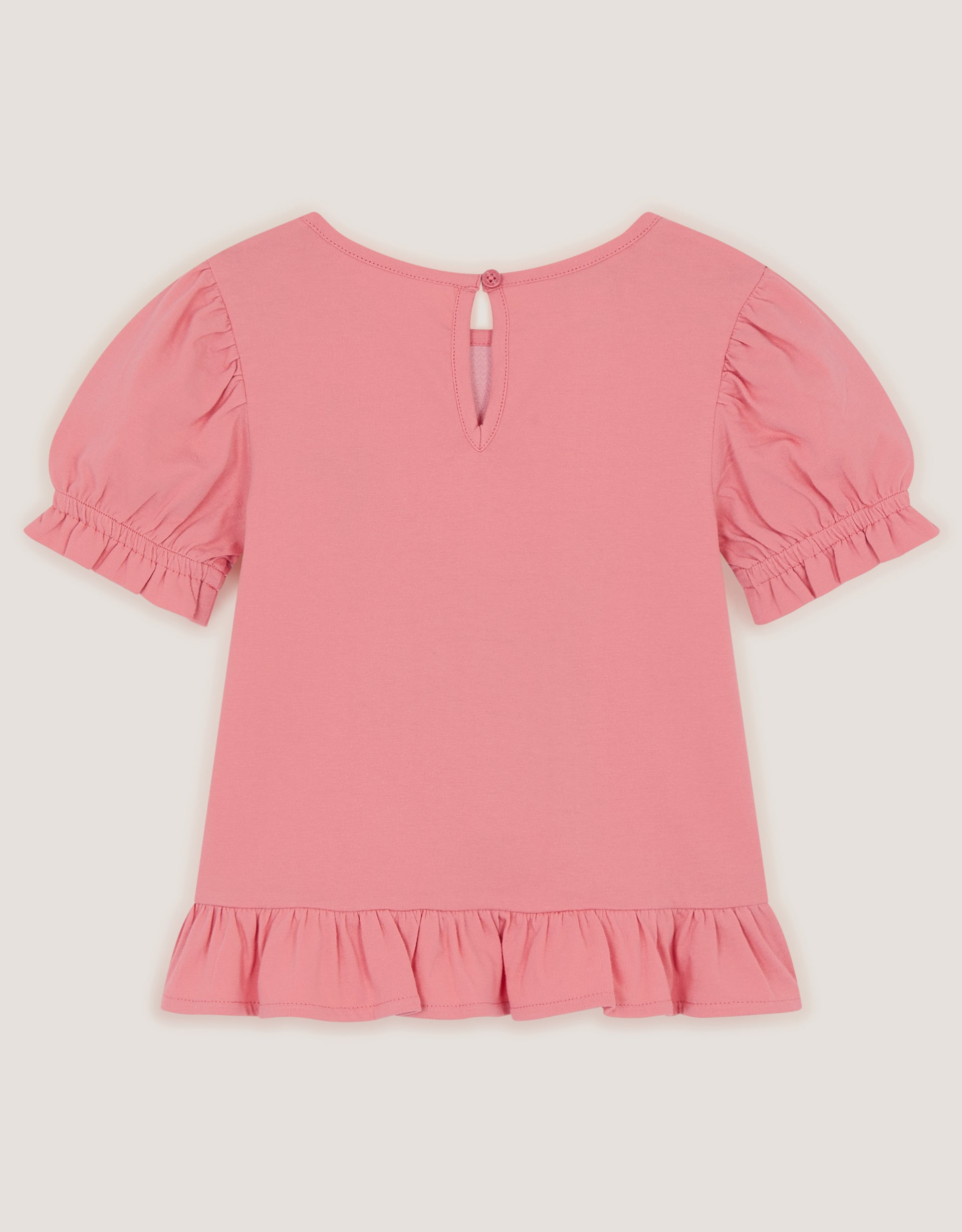 MAJICA - SS PEPLUM BEADED BUTTERFL