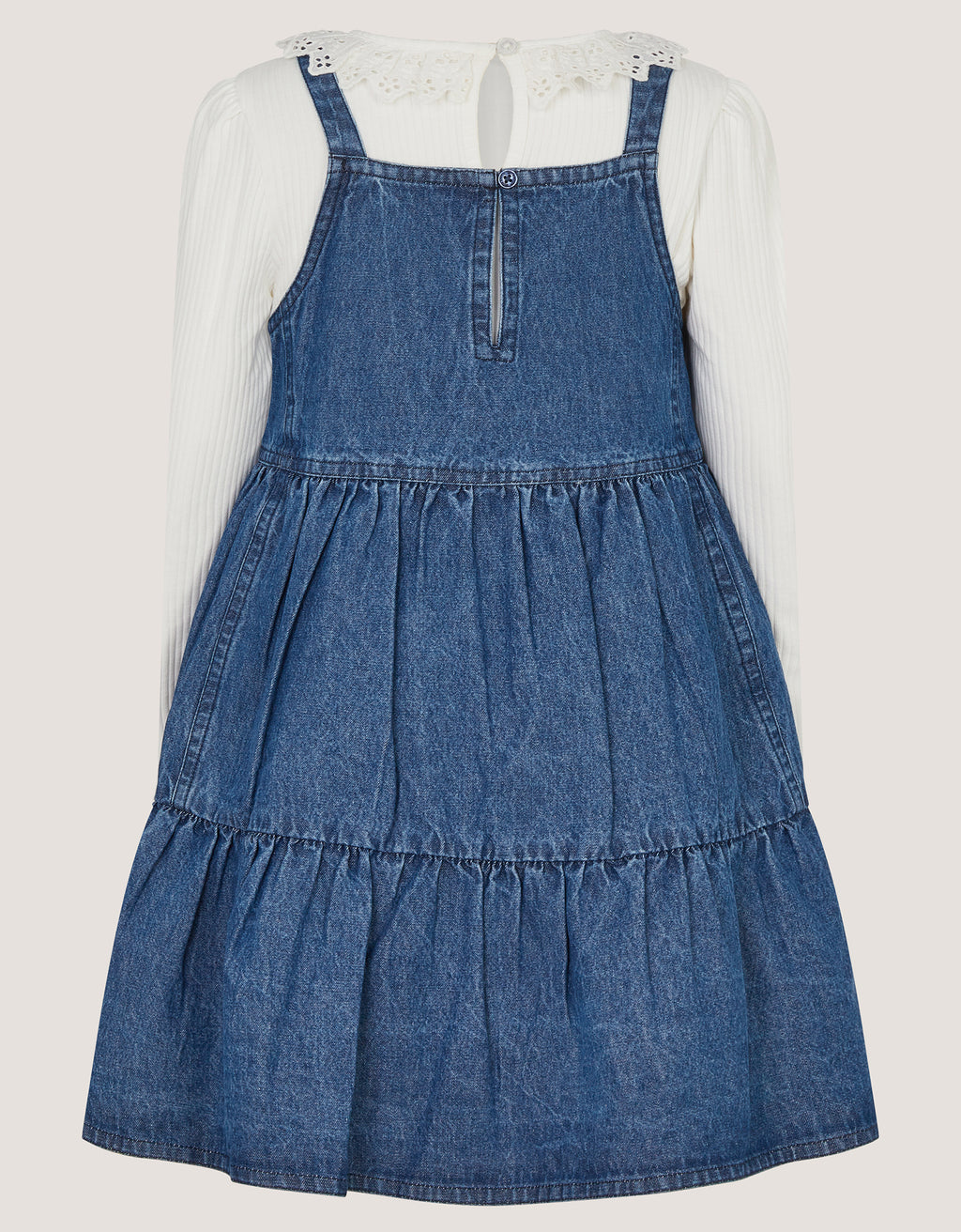 SET - LS FRIL TOP & PINNY DRESS