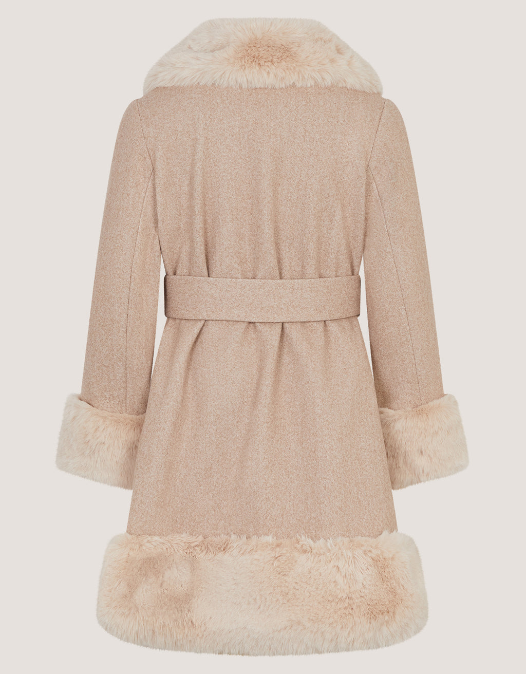 KAPUT - SMRT GLAM FUR TRIM COAT