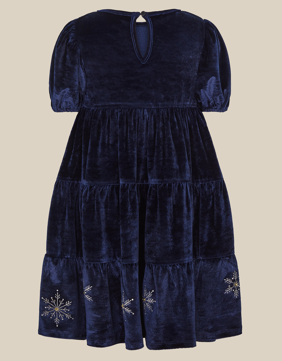 HALJINA - NVY MCIE SNWFLKE VLR DRES