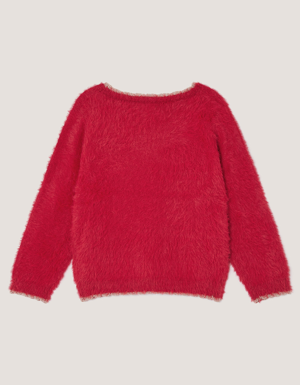 DZEMPER - RED SQN EYELASH KNIT JMPR