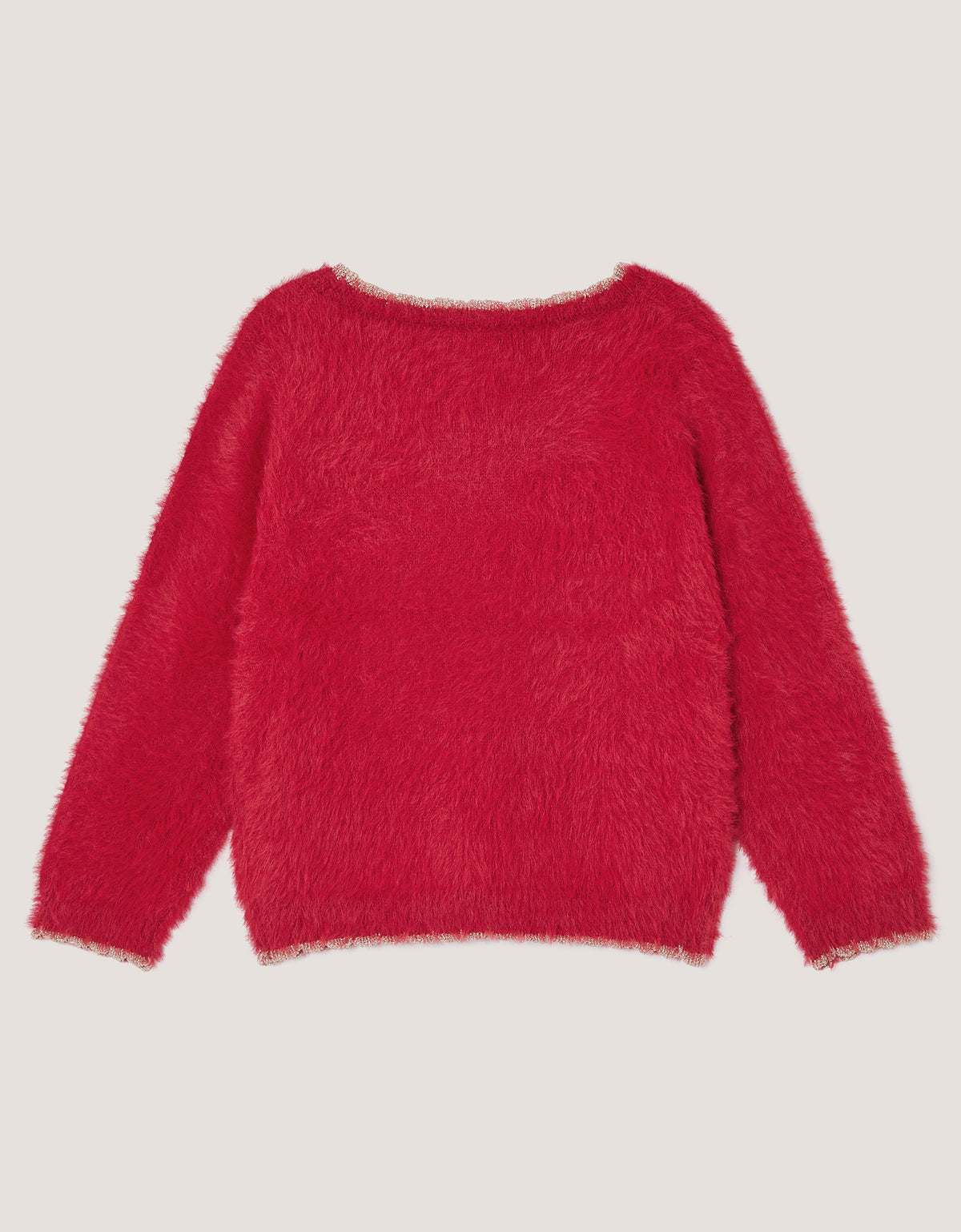DZEMPER - RED SQN EYELASH KNIT JMPR