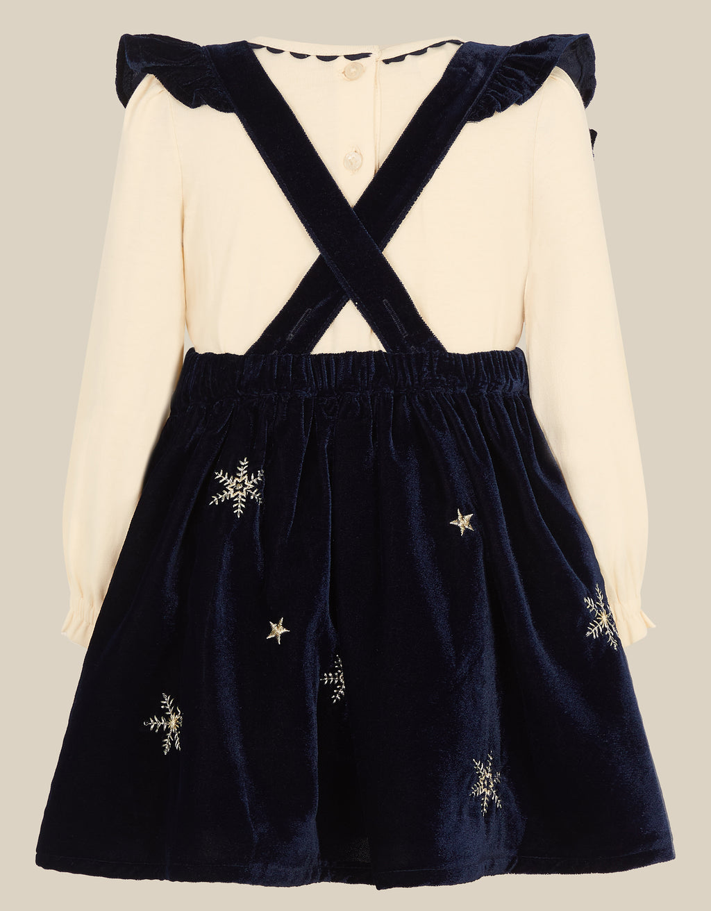 SET - XMAS NAVY SEQN PINY & TOP