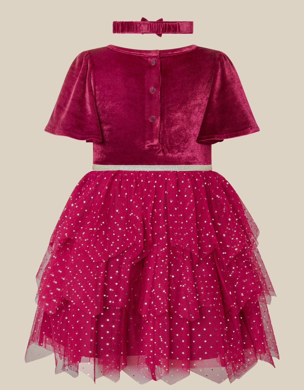 SET HALJINA I TRAKA ZA KOSU - BBY REINDER DRES & HEDBND