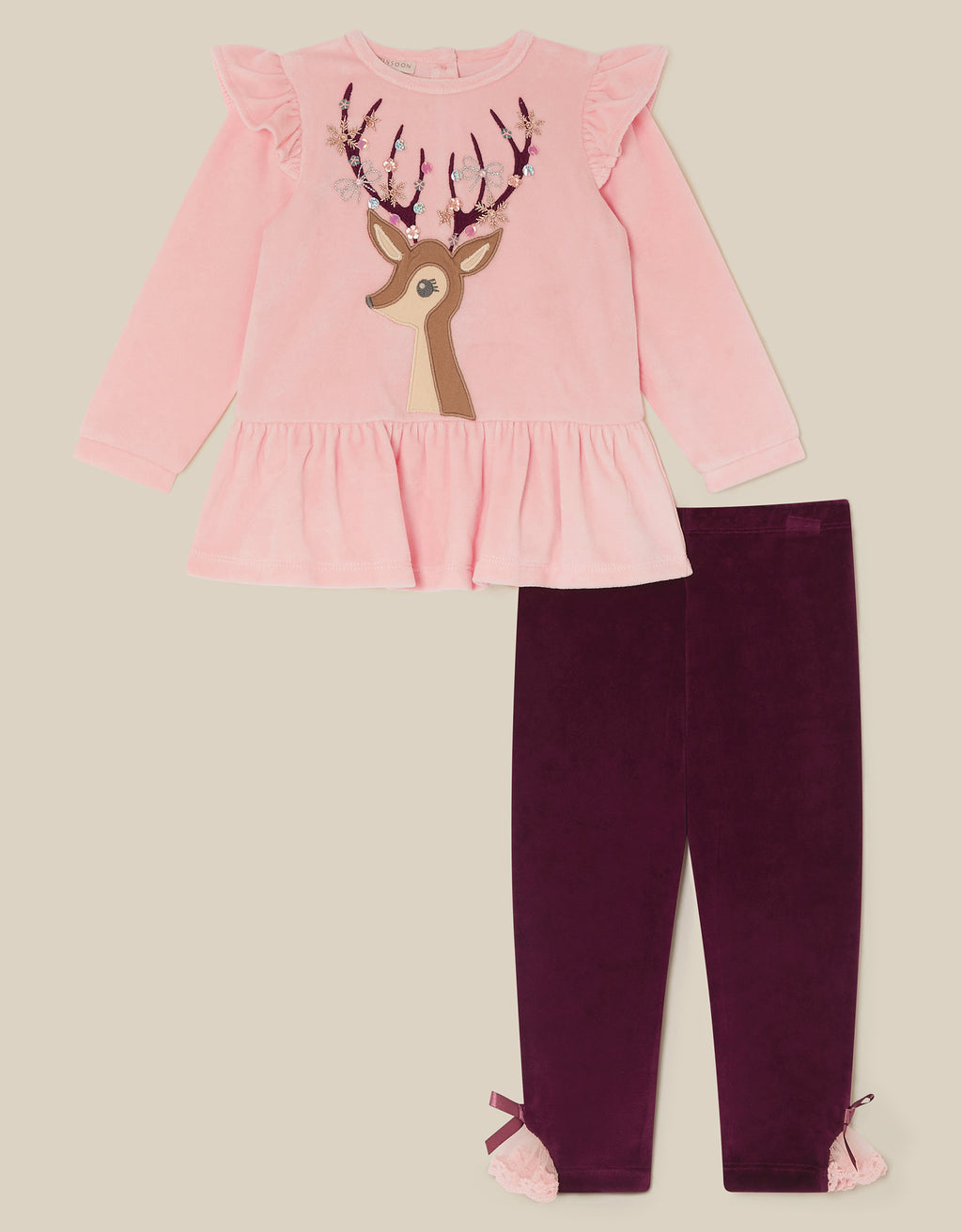SET - BBY DEER TOP & LEGING SET