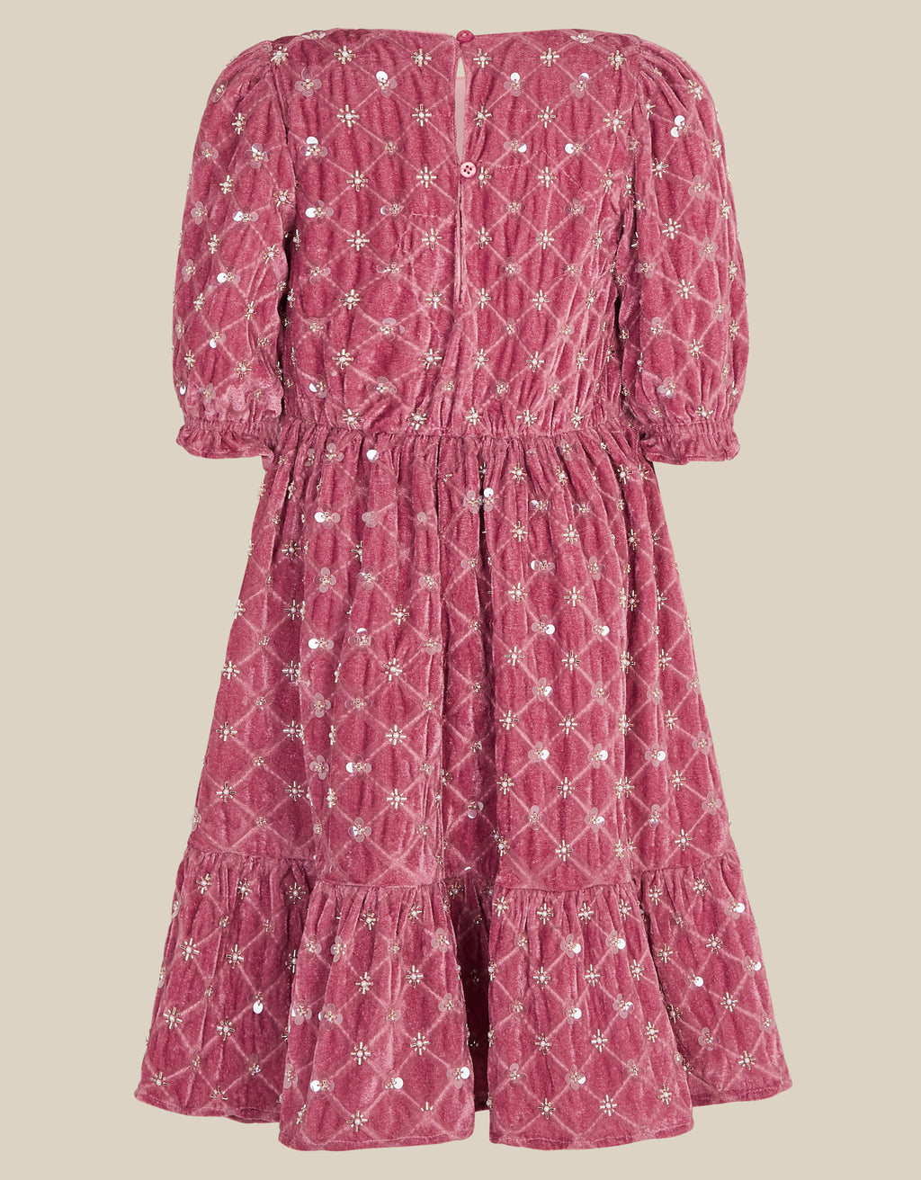 HALJINA - GRACIE VELVET EMB DRESS