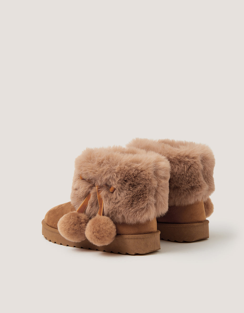 CIZME - TAN POM POM SLOUCH BOOT