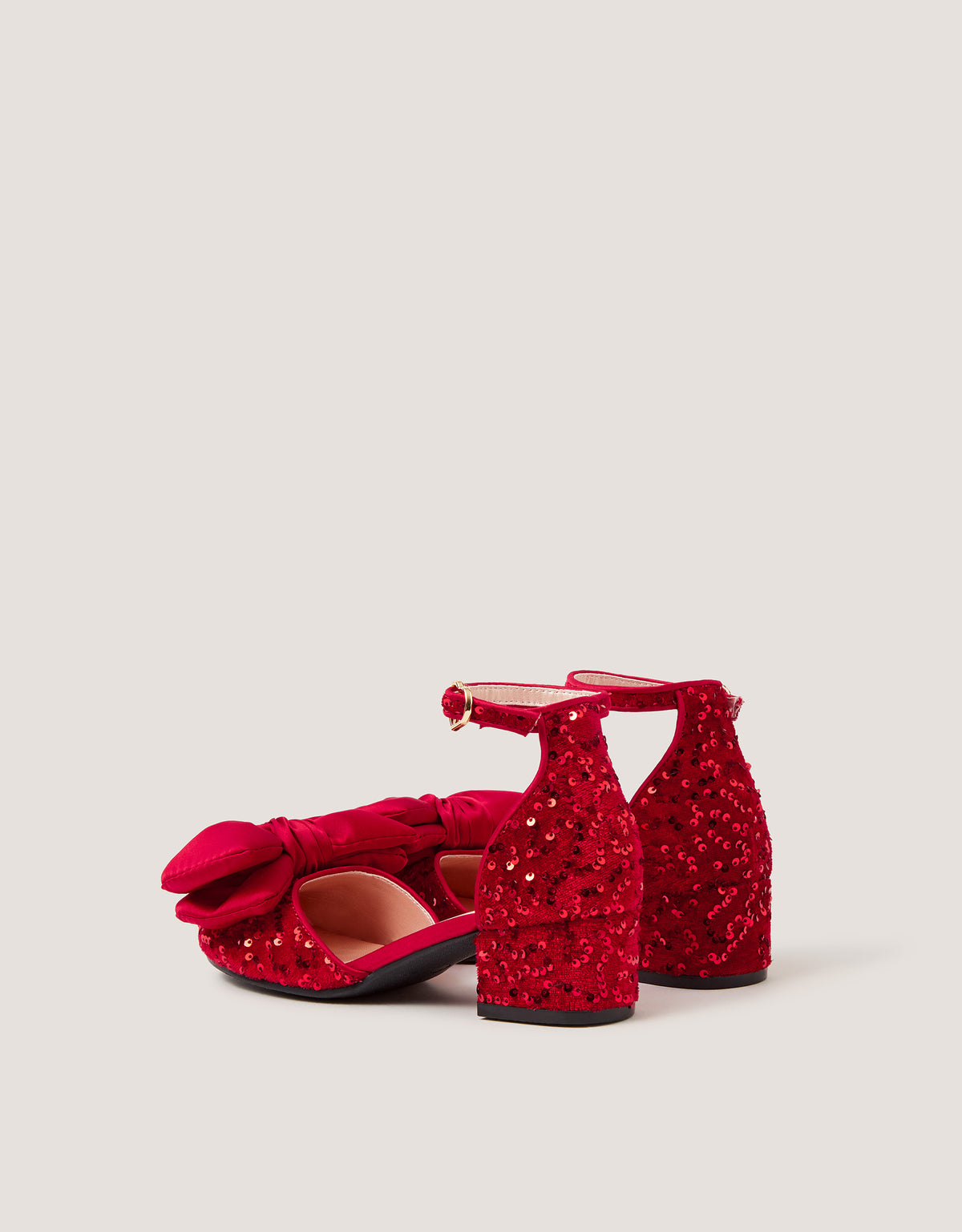 CIPELE - RED VELVET SEQUIN BW HEEL