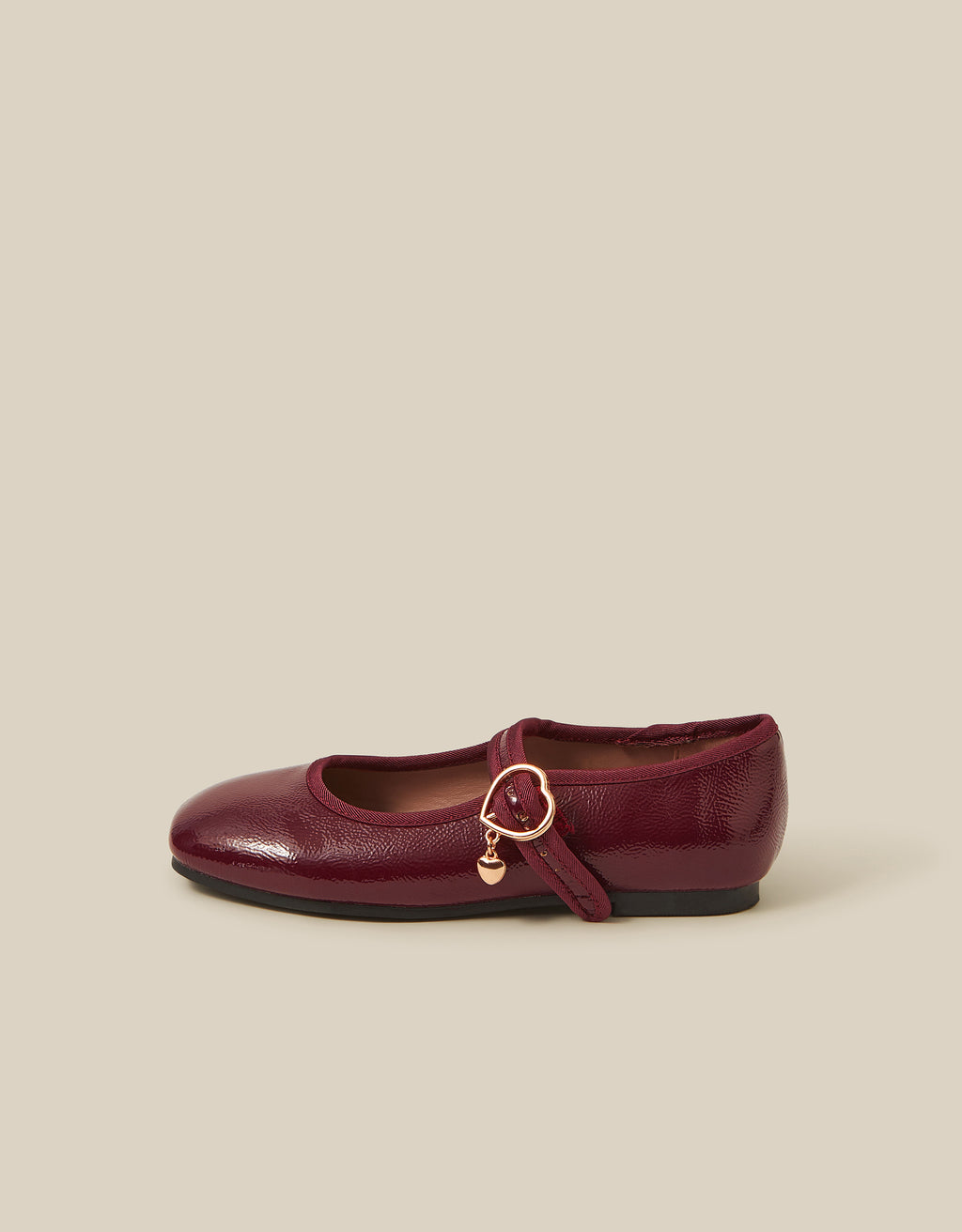 BALETANKE - BURGUNDY PANTNT BALLERINA