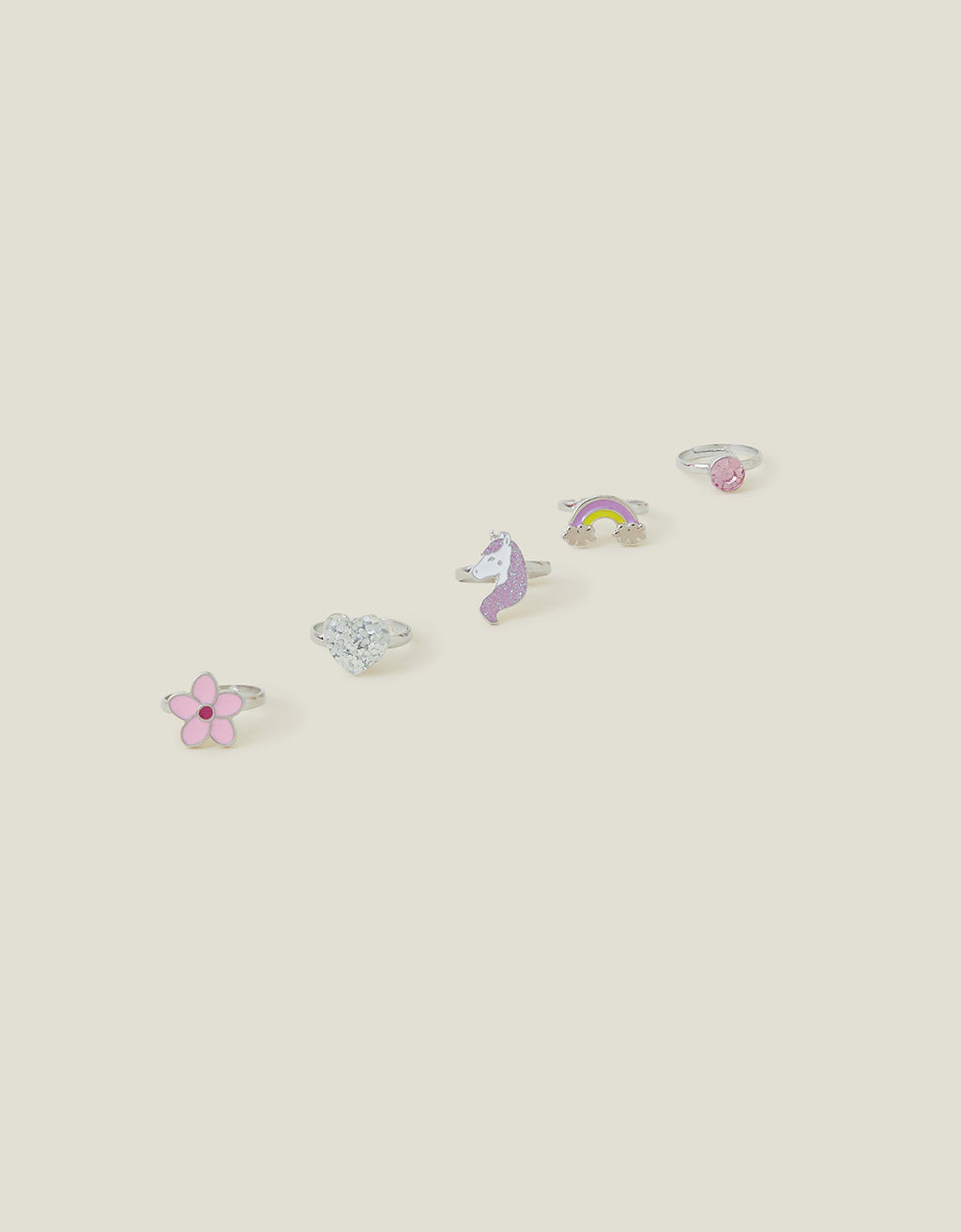 SET PRSTENJA - 5 X UNICORN RING PACK
