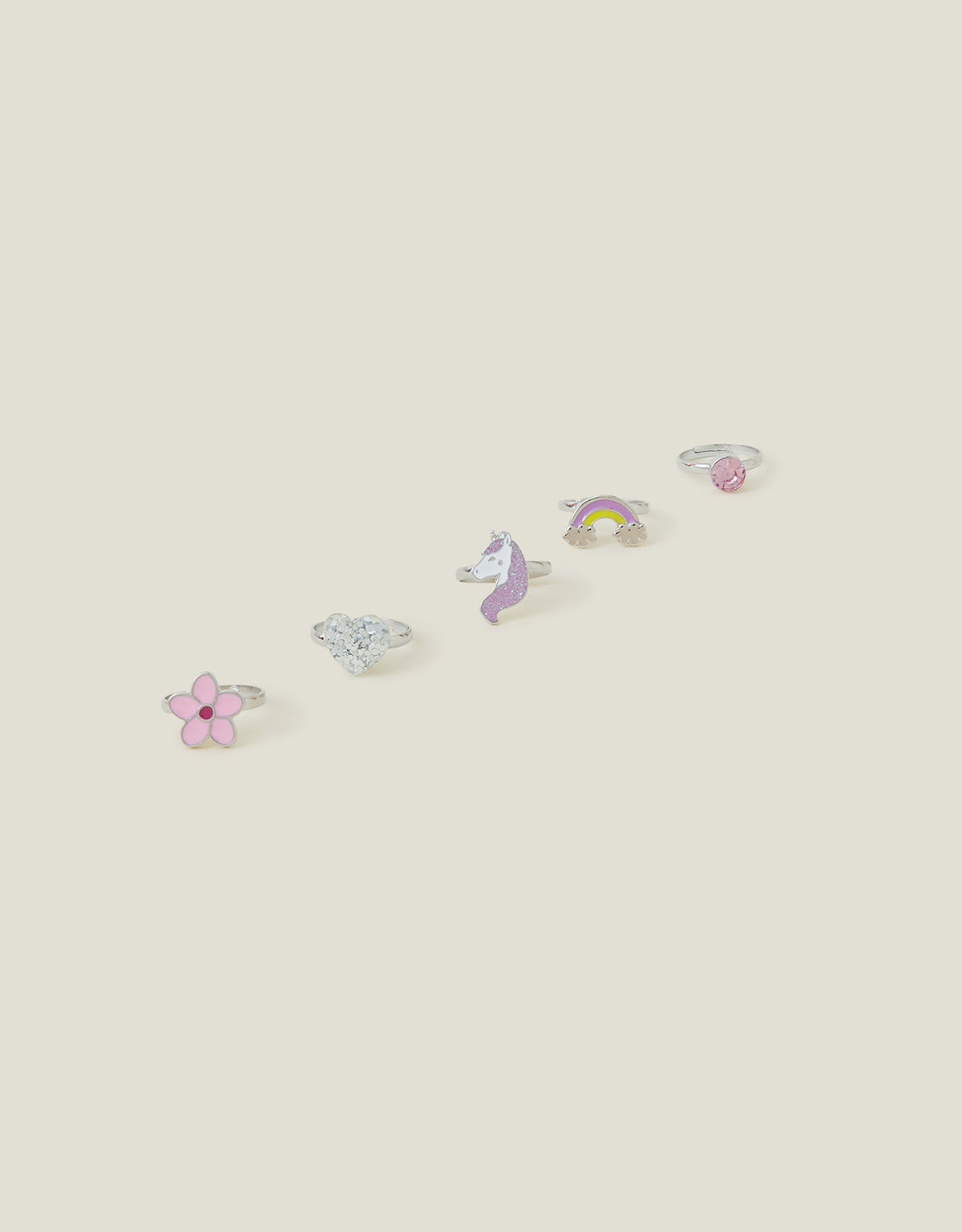 SET PRSTENJA - 5 X UNICORN RING PACK