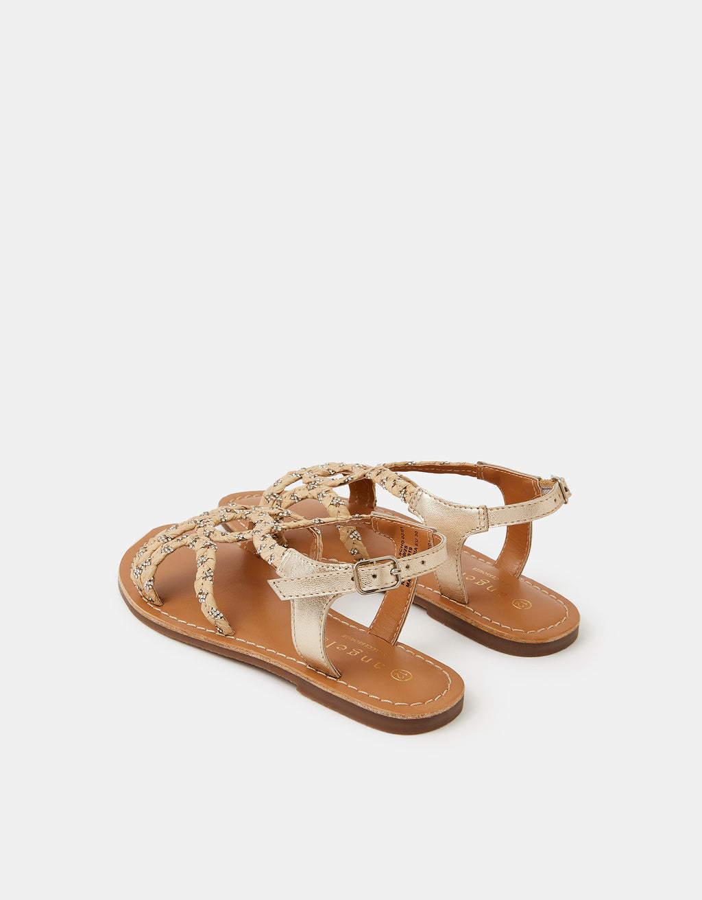 SANDALE - DIAMANTE PLAITED SANDAL