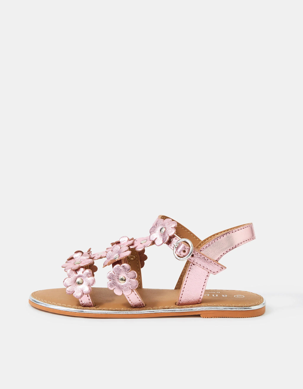 SANDALE - METALLIC FLOWER SANDAL