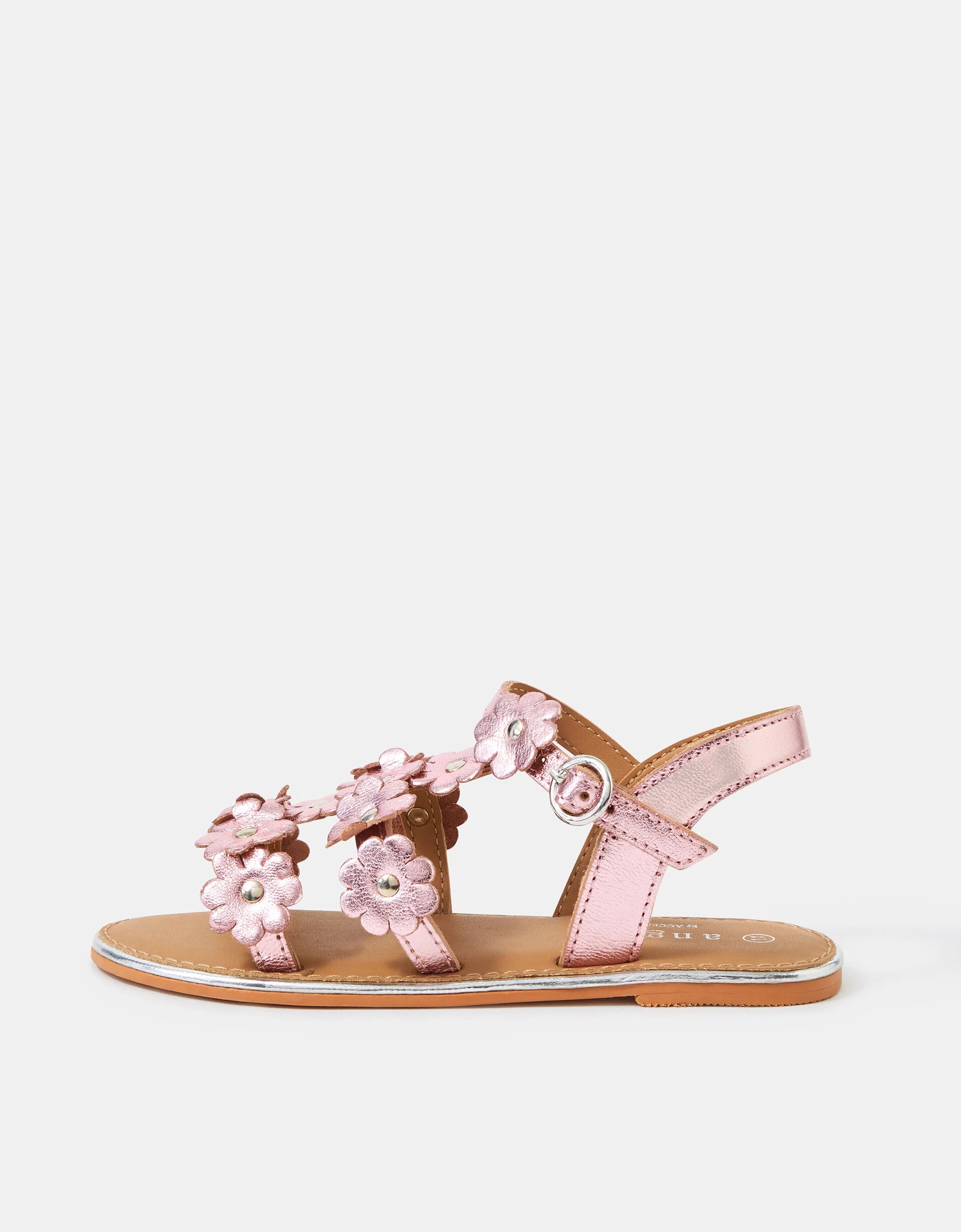 SANDALE - METALLIC FLOWER SANDAL