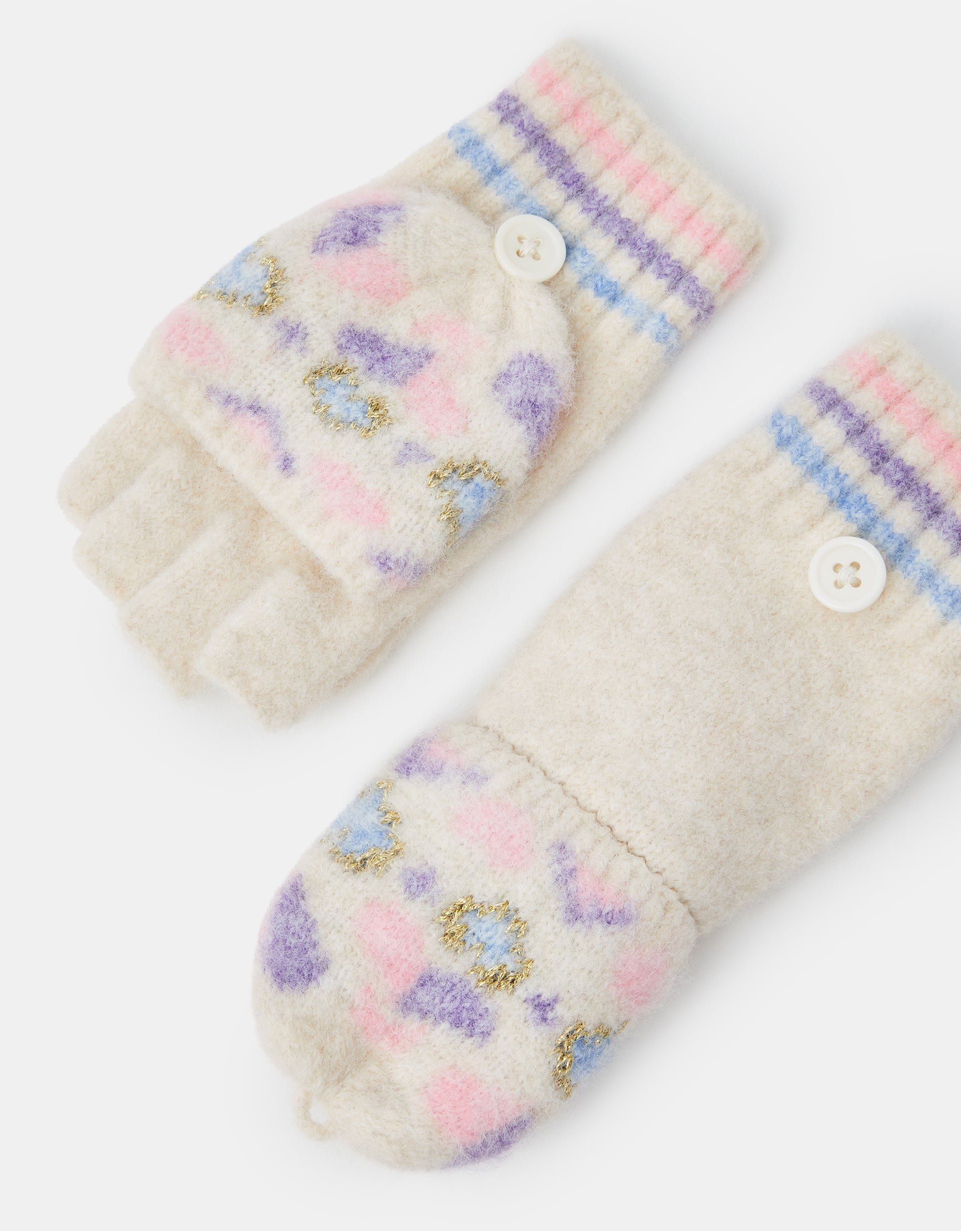 RUKAVICE - HEART FAIRISLE GLOVE