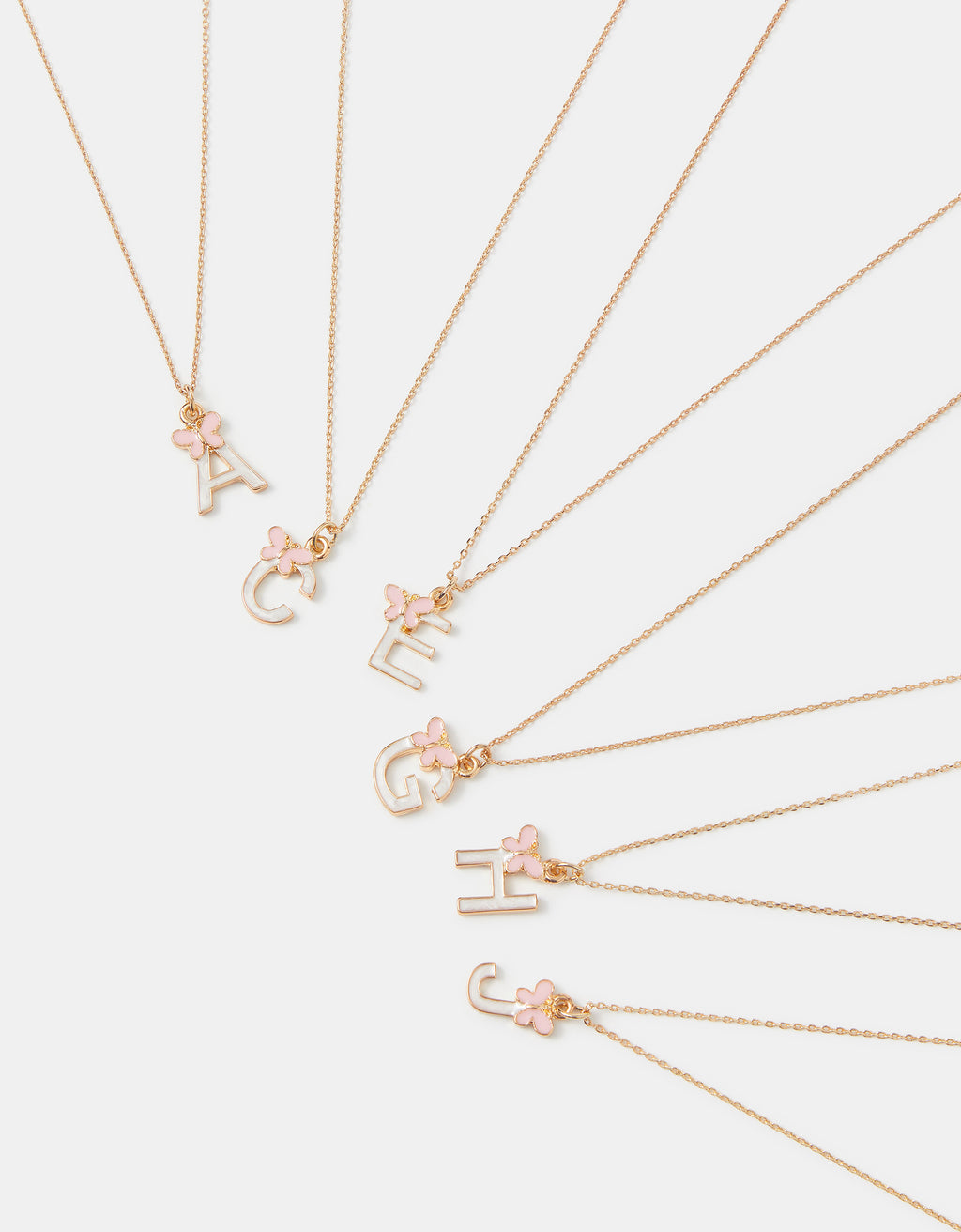 OGRLICA - BUTTERFLY INITIAL NECKLAC