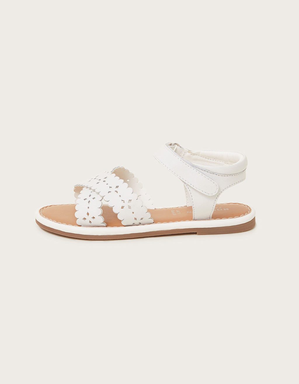 SANDALE - WHITE LEATHER SANDAL