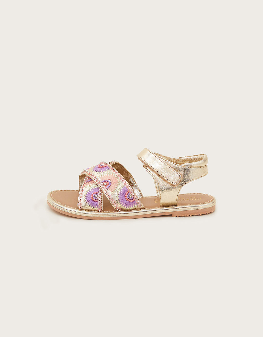 SANDALE - BEADED FAN SANDAL