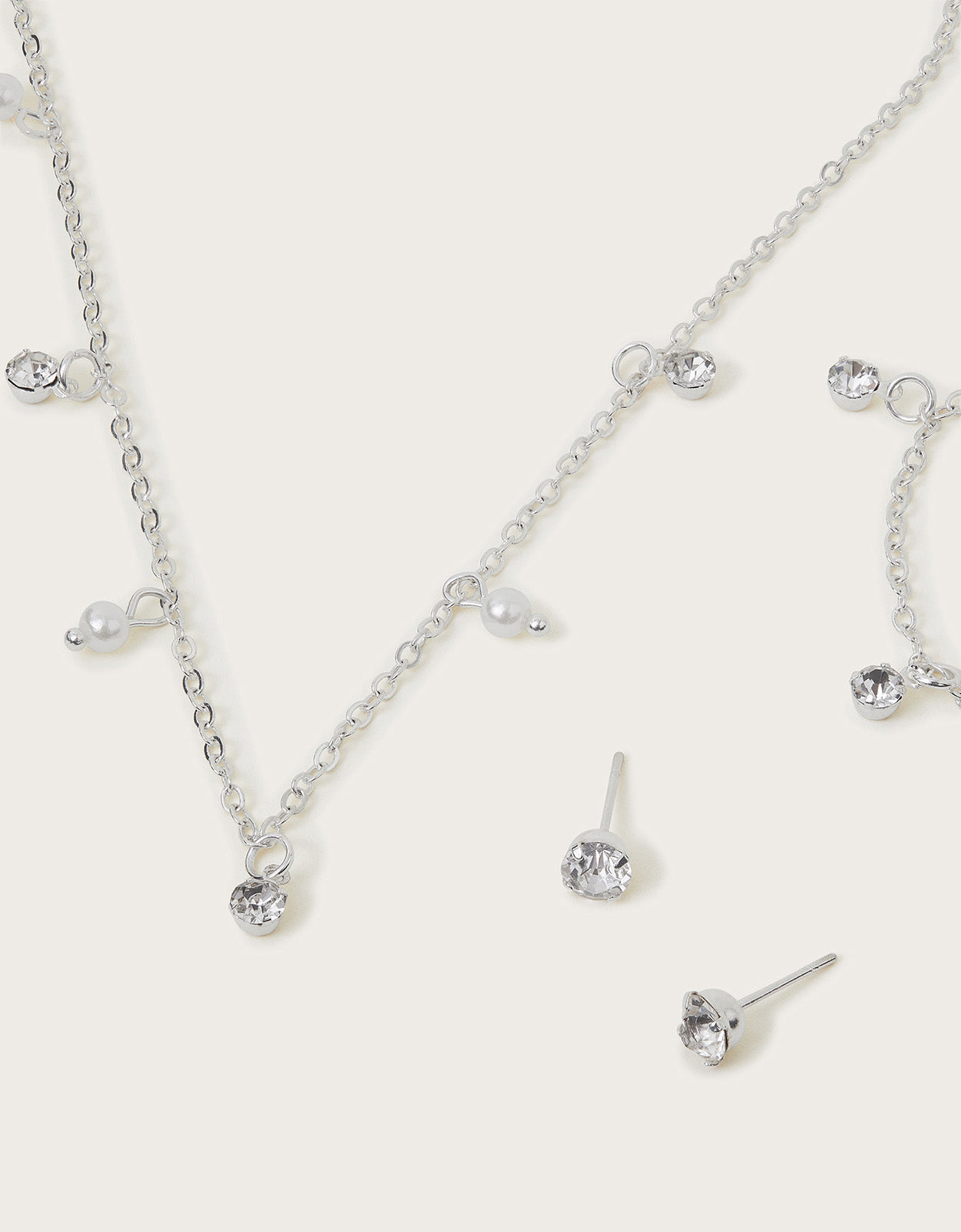 SET NAKITA - DIAMANTE DROP JEWELLERY S