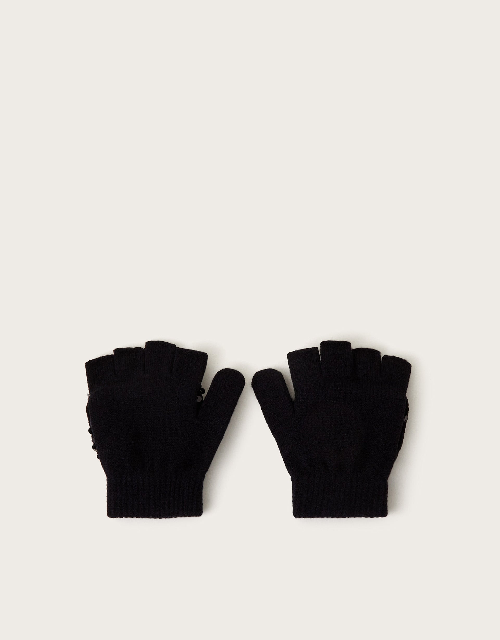 RUKAVICE - BLACK SEQUIN GLOVES