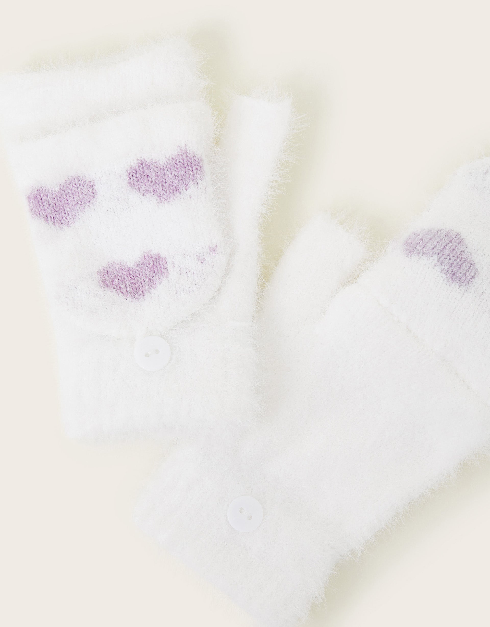 RUKAVICE - NEON HEART FLUFFY GLOVES