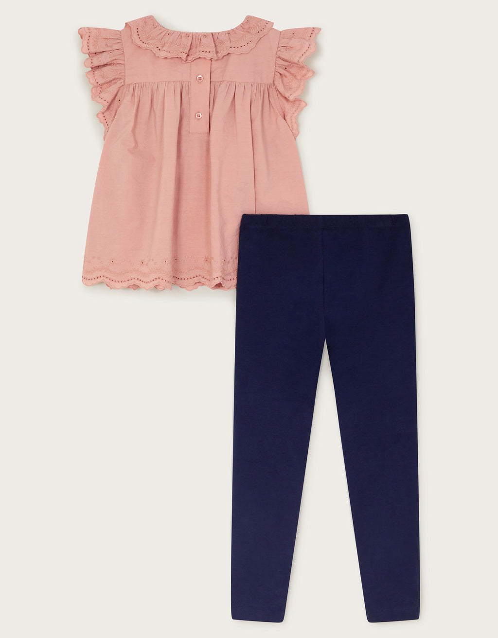 SET - PEACH BROIDERIE SET