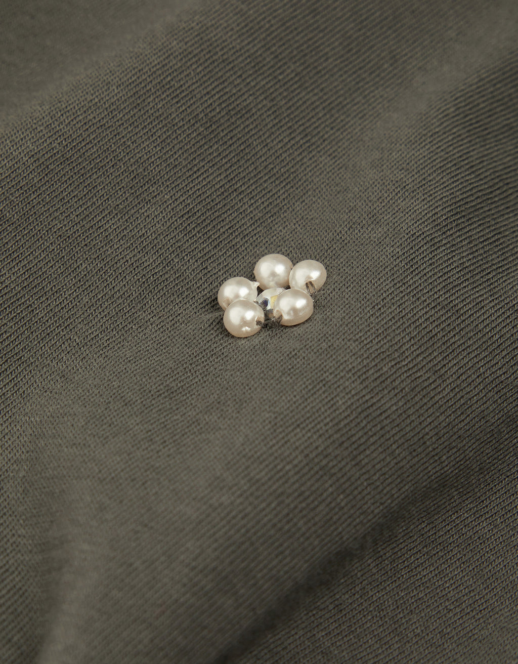 MAJICA - EMBELLISHED TIE FRONT TEE