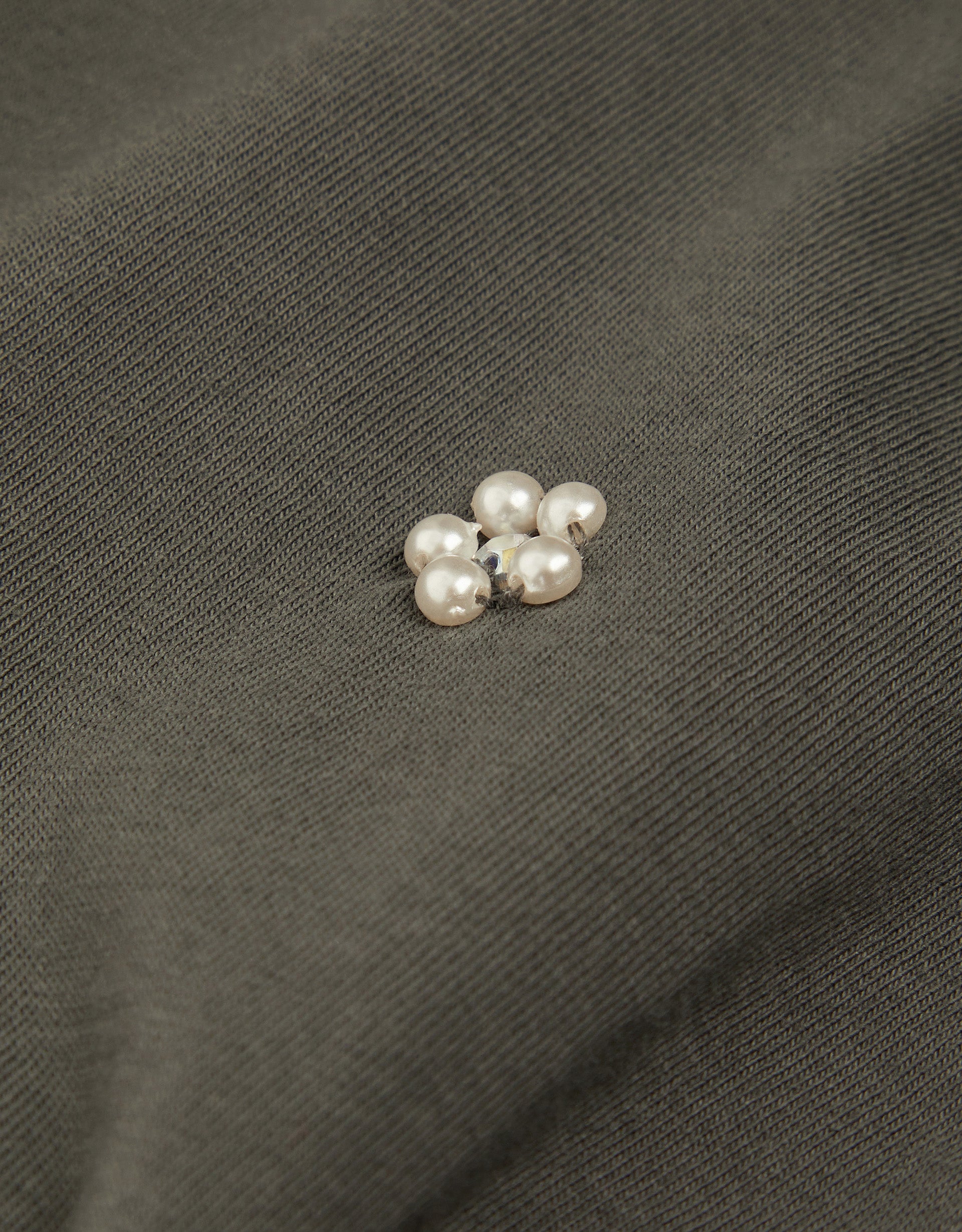 MAJICA - EMBELLISHED TIE FRONT TEE