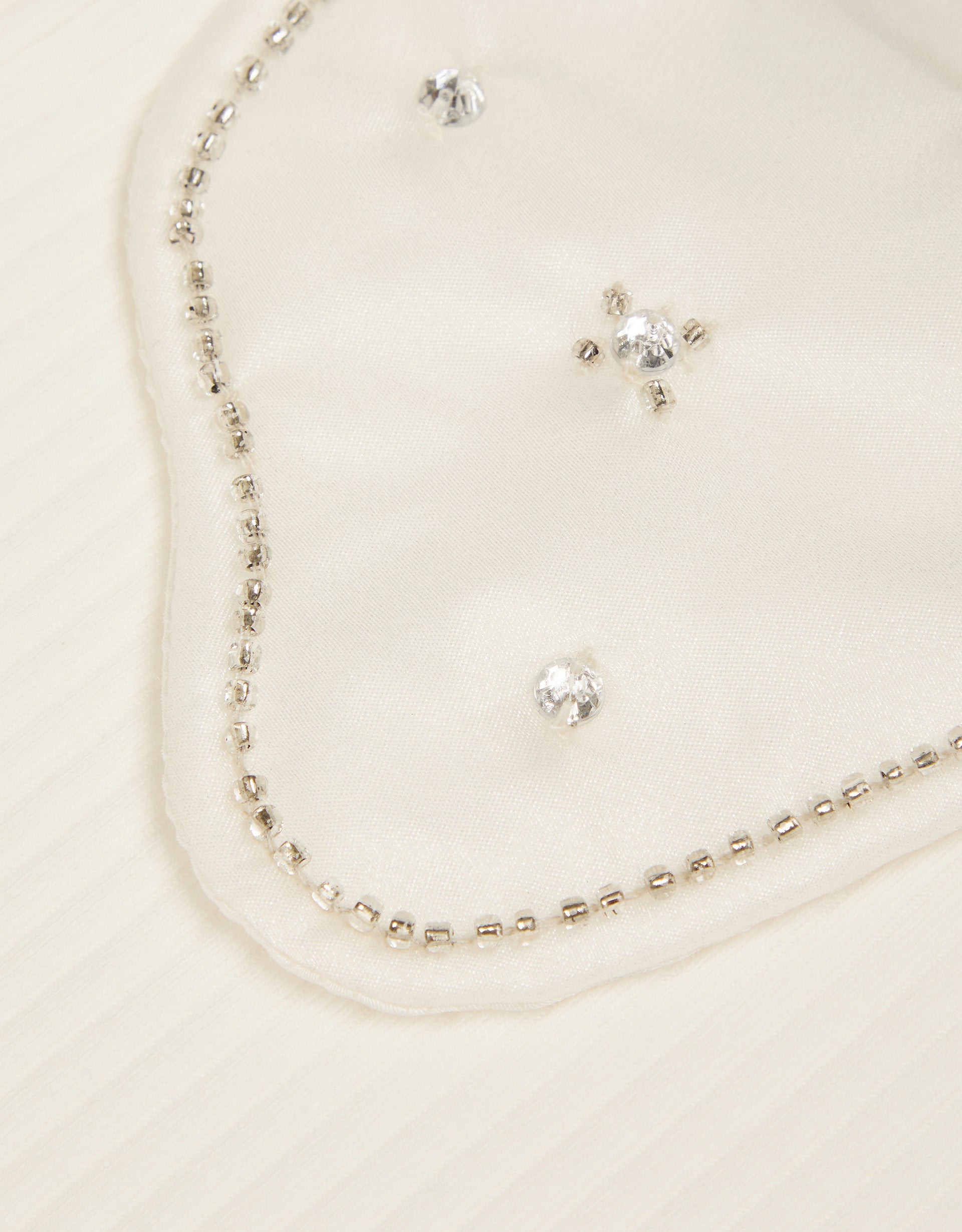 BLUZA - LS EMB COLLAR RIB TOP